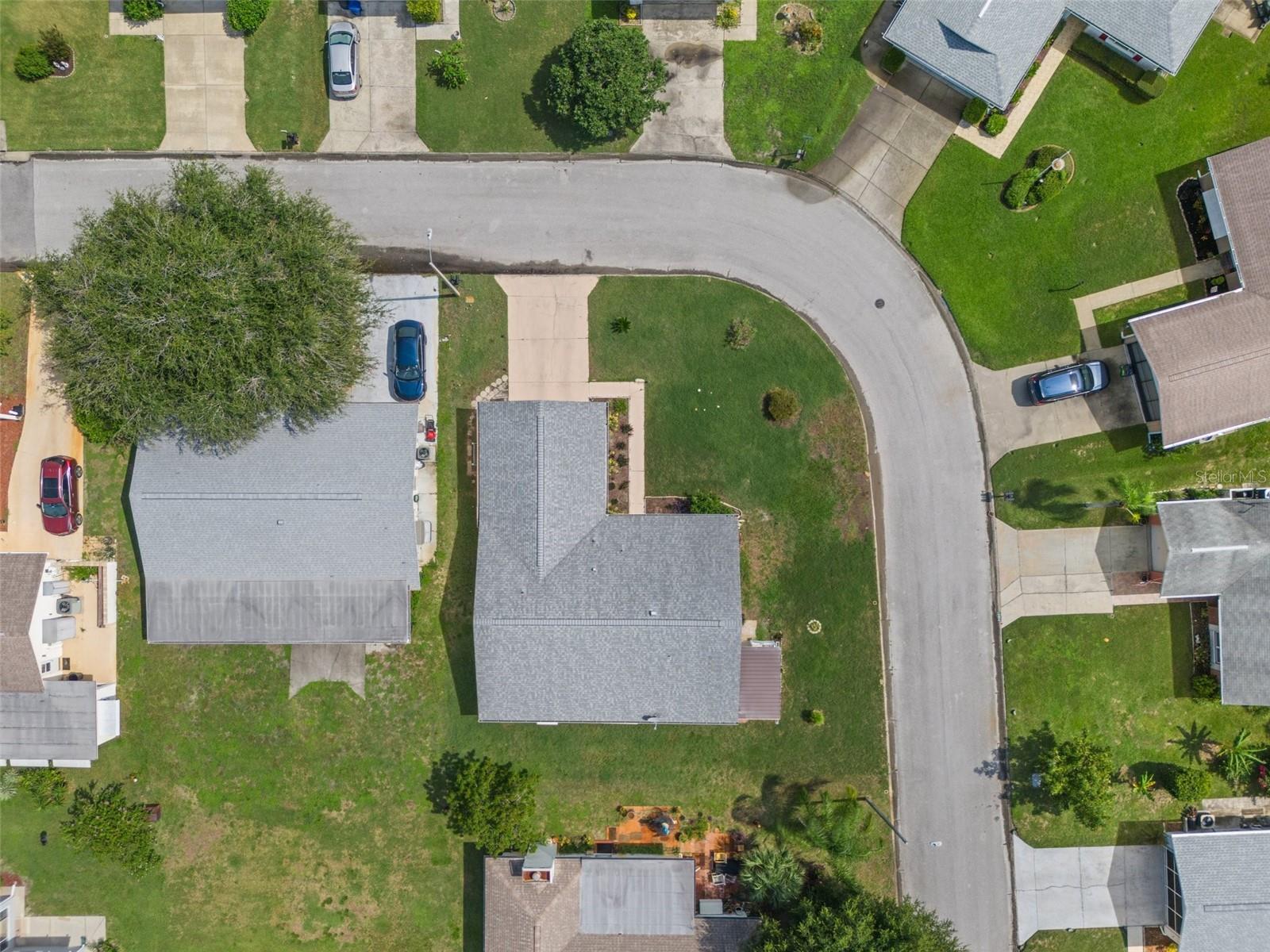 Drone Aerial Overhead View