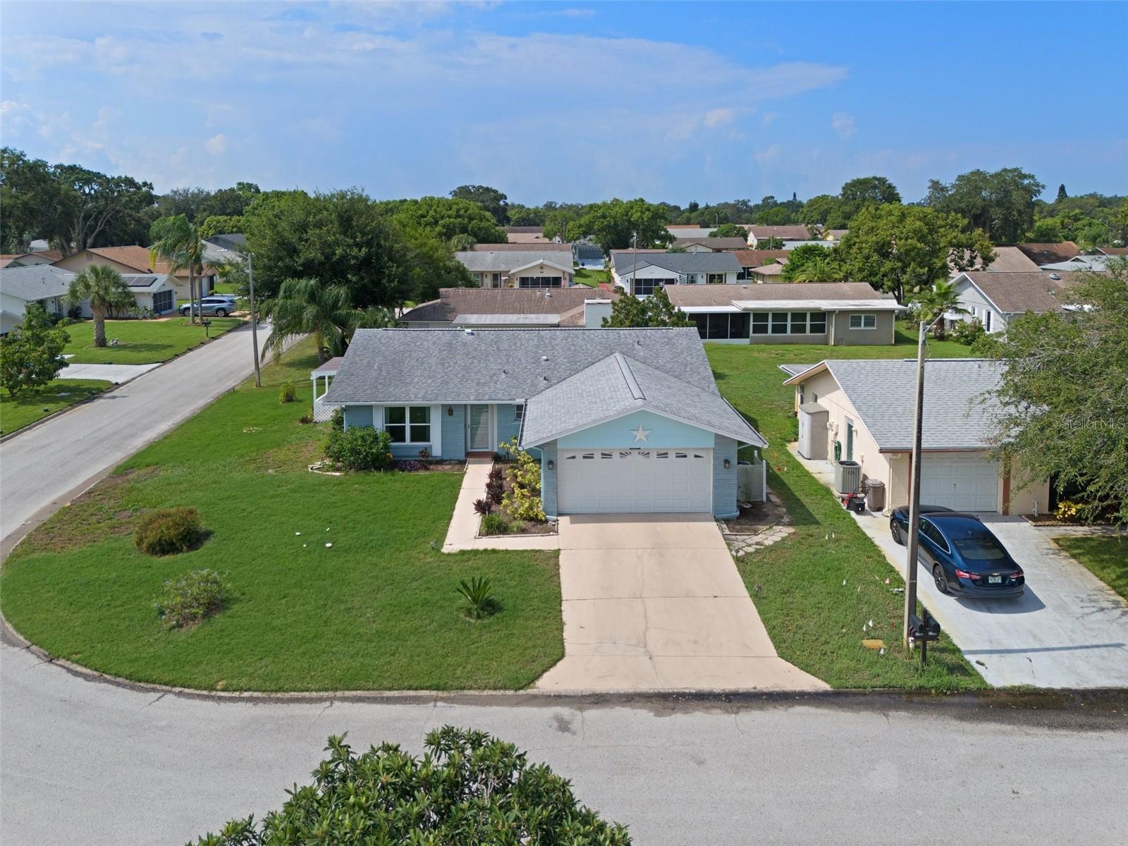 Drone Aerial Front View