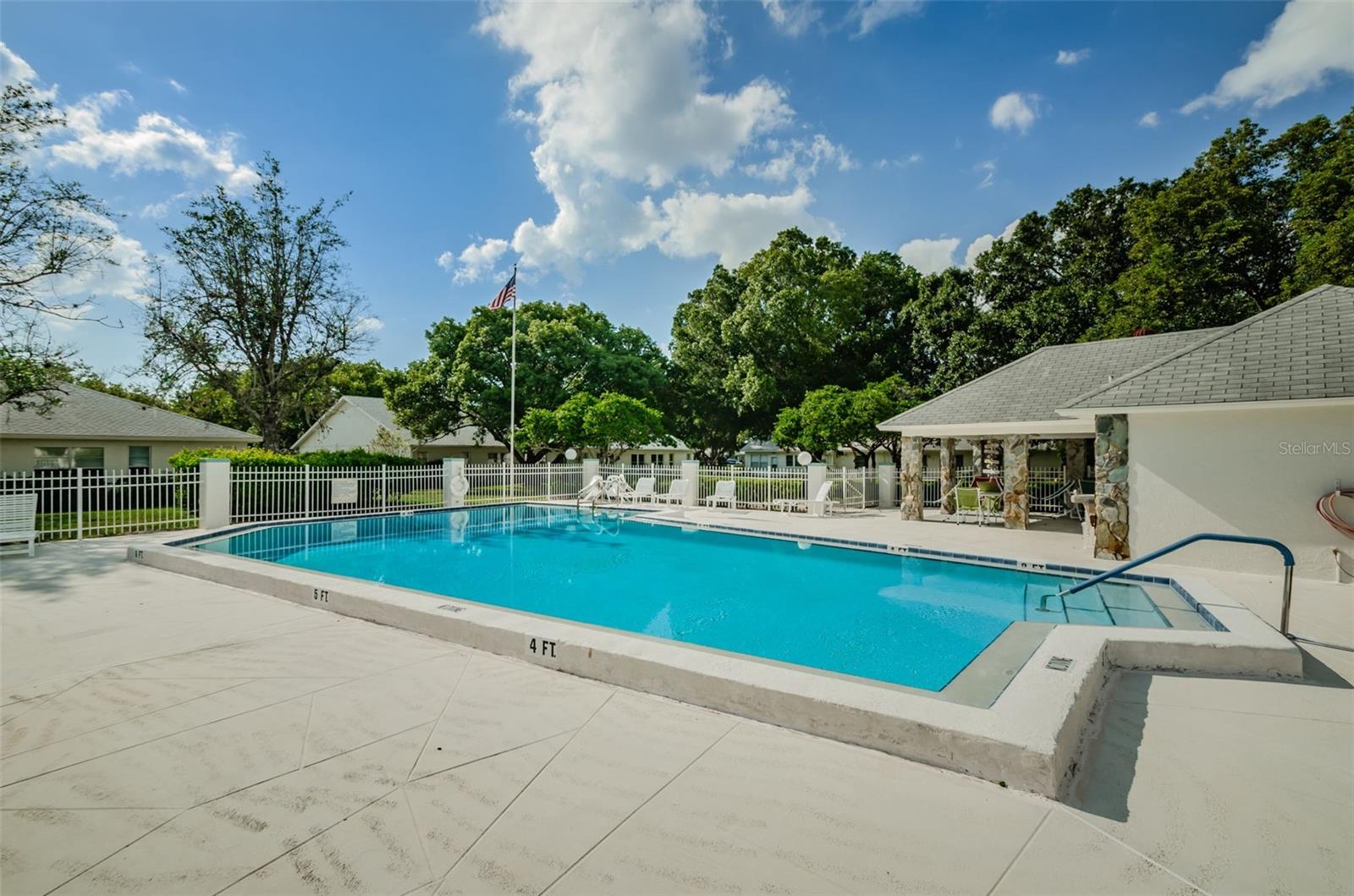 Linkside Pool located in backyard area