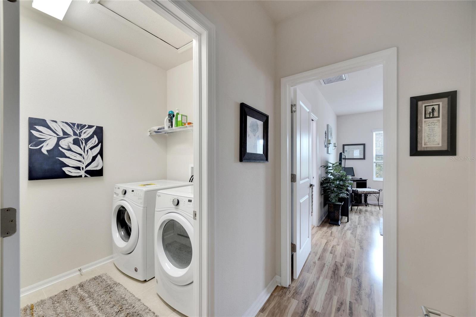 Laundry room 2nd Fl. Air Handler in closet