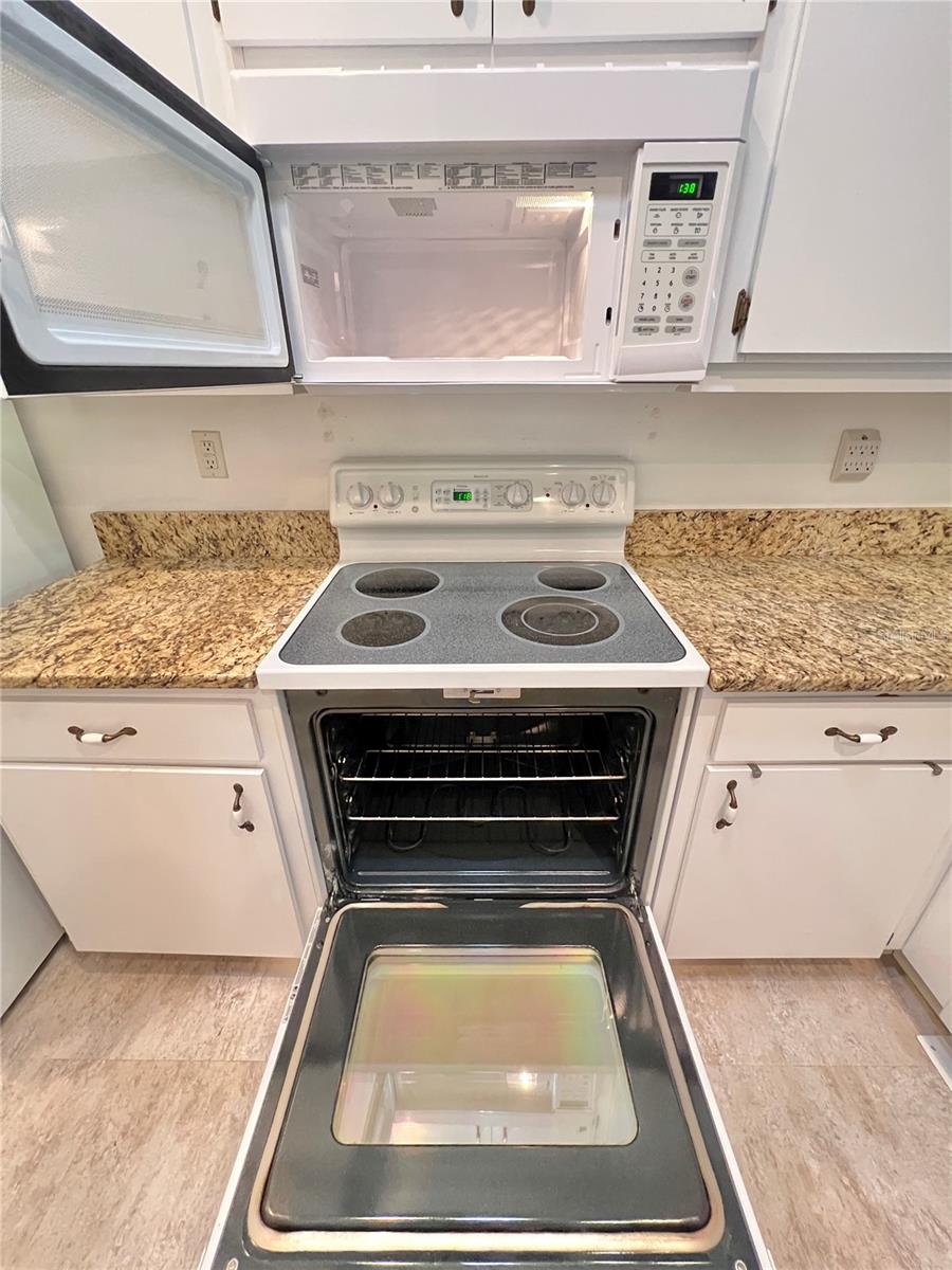 The appliances have been cleaned by a professional cleaning service.