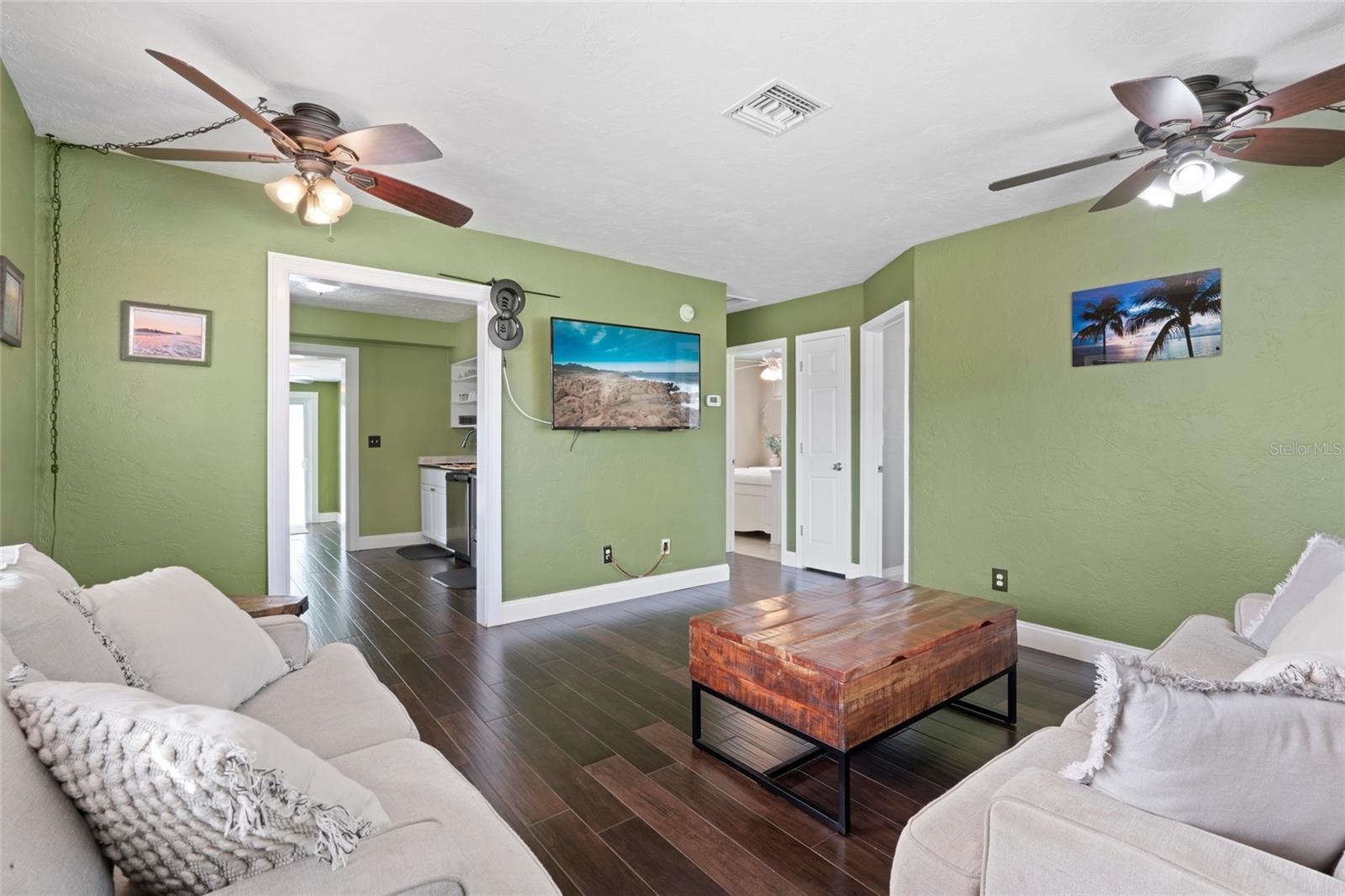 Living Room open to Kitchen