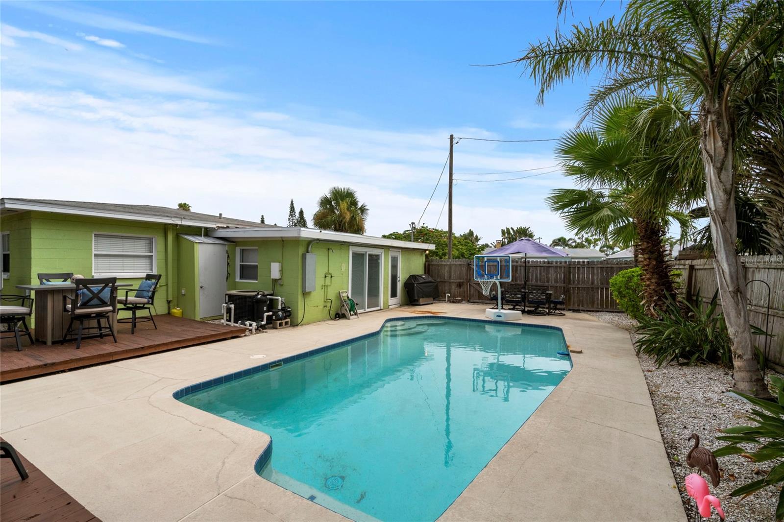 Backyard Pool Area and Deck