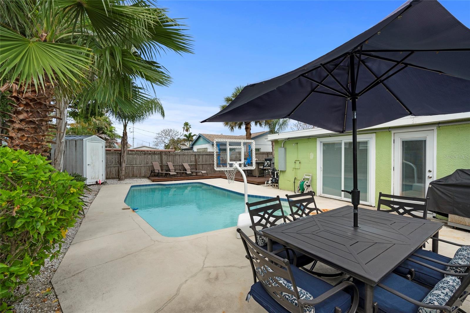 Backyard Pool Area and Deck