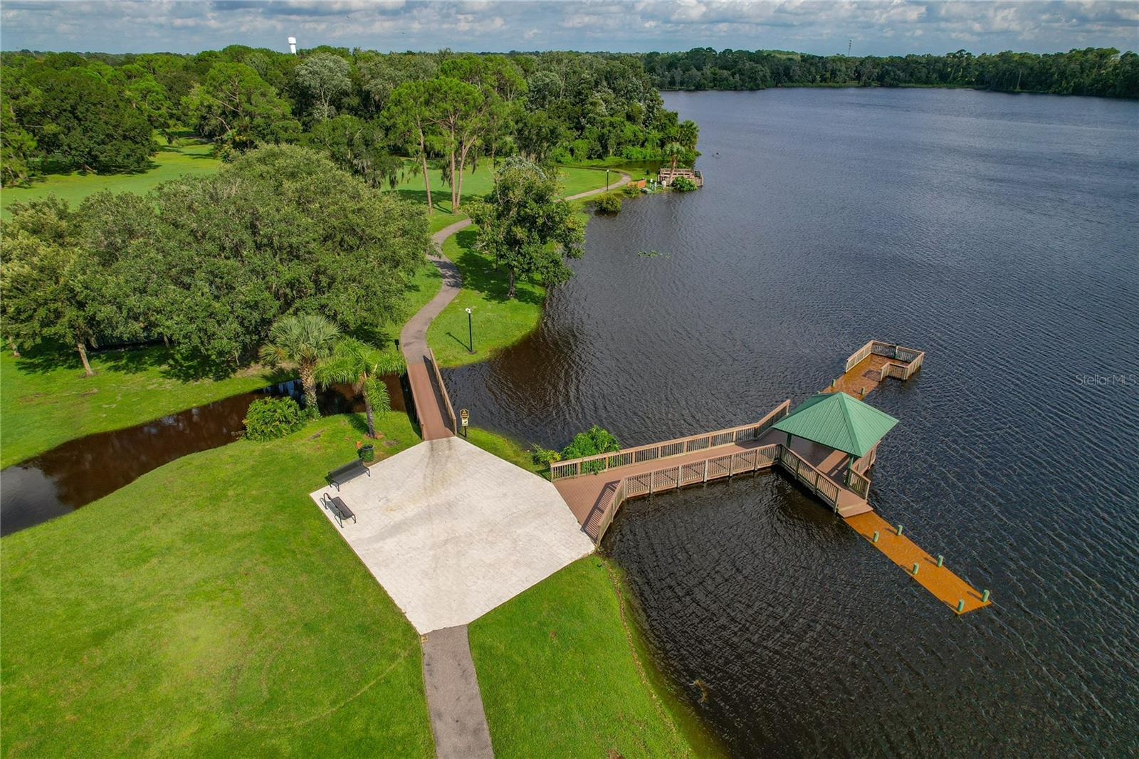 Dock, Walking Trail, Park