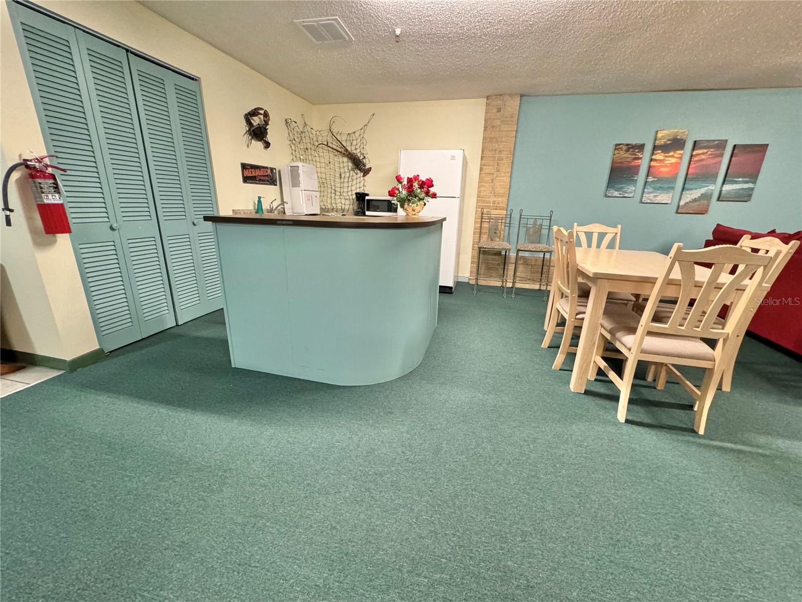 Kitchenette in clubhouse.