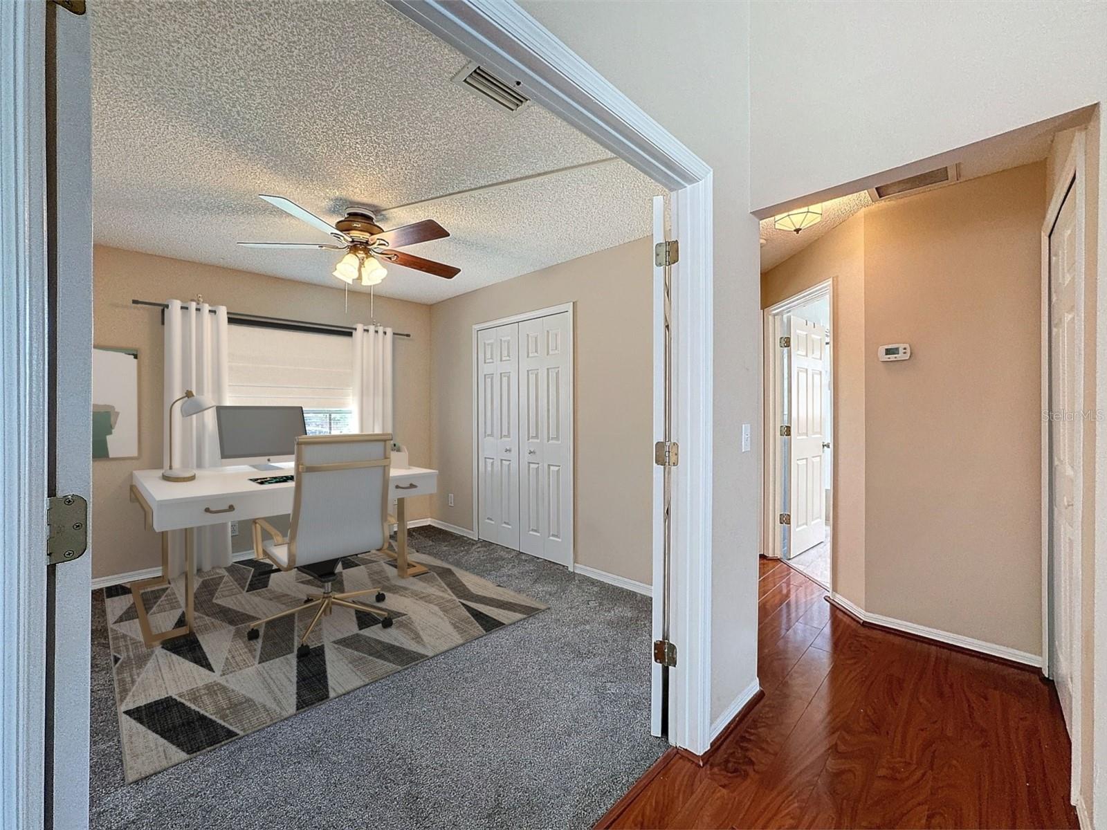 Bedroom with French Door entry