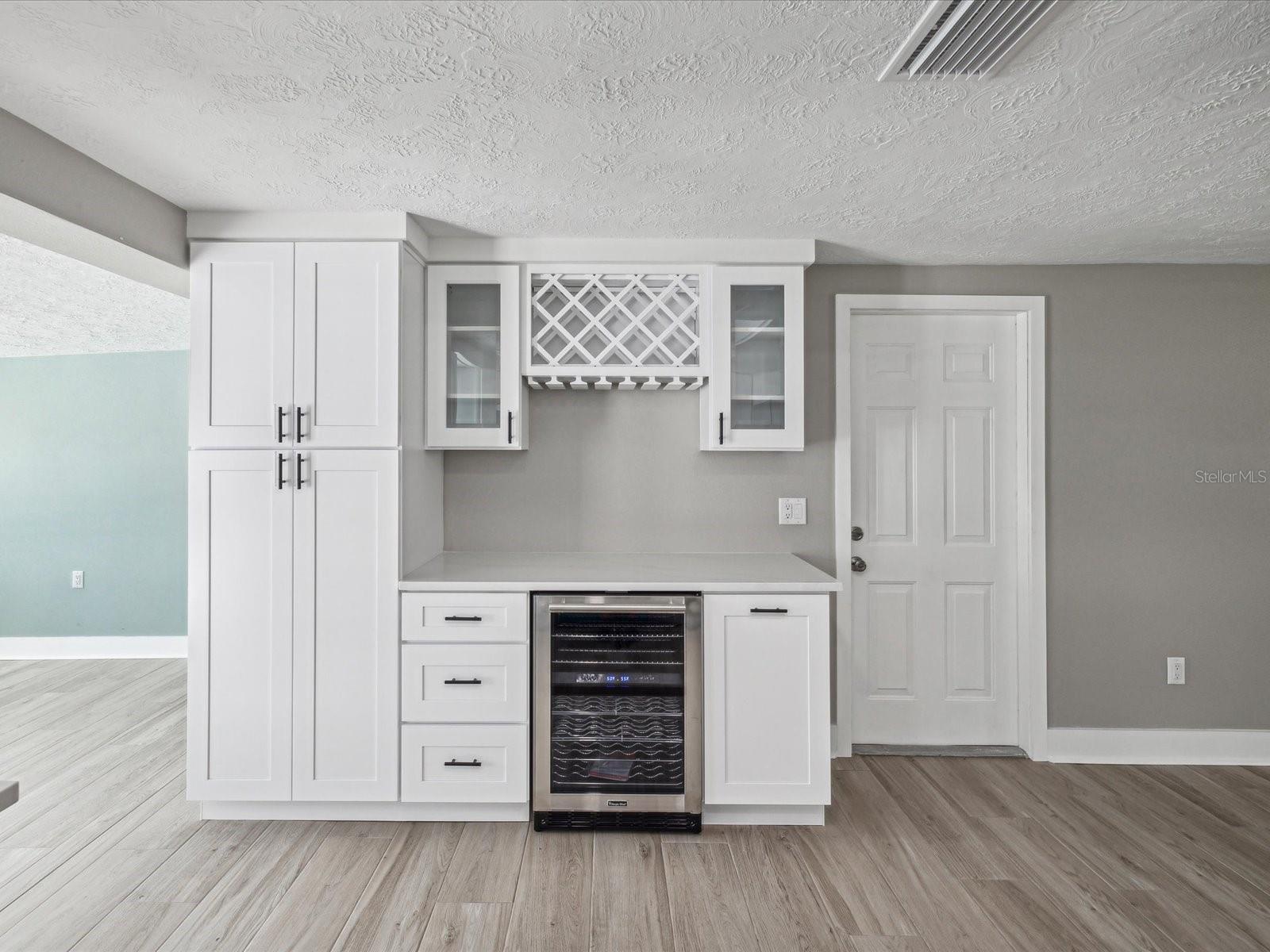 Dry Bar and Cabinet Pantry