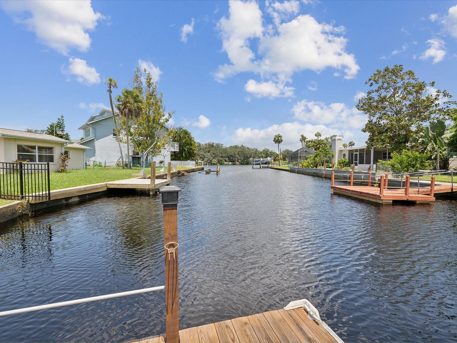 Floating Dock view of Canal