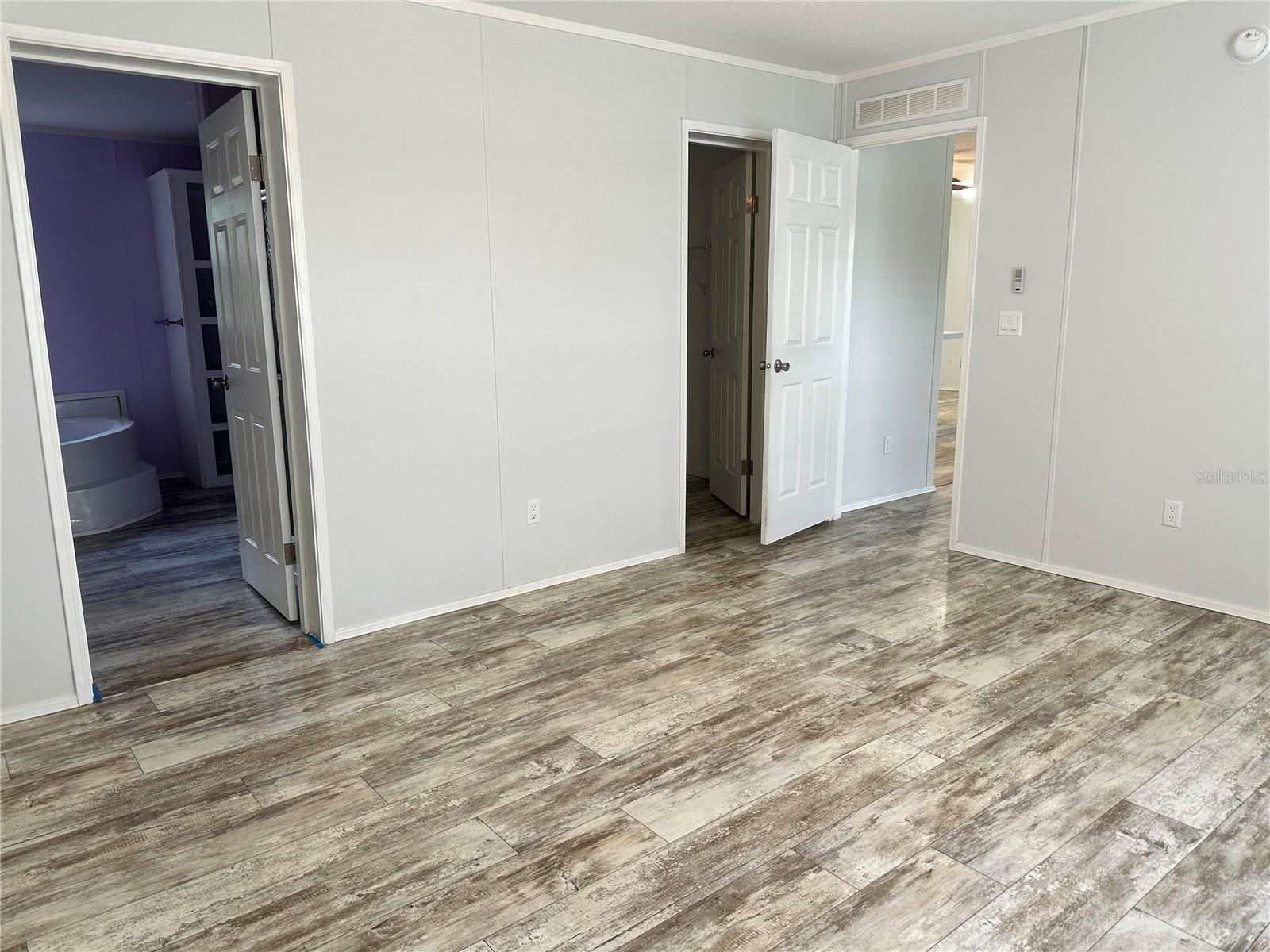 Master Bedroom into bathroom