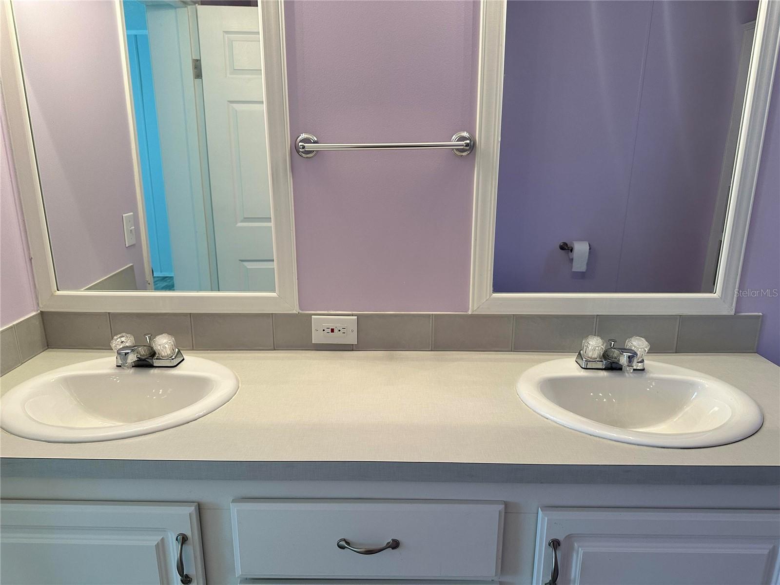 Master Bath his and hers sinks