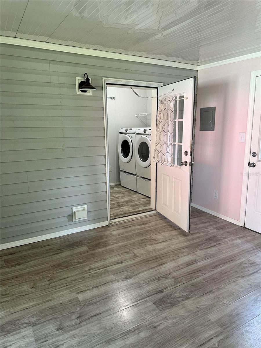 Additions looking into laundry room