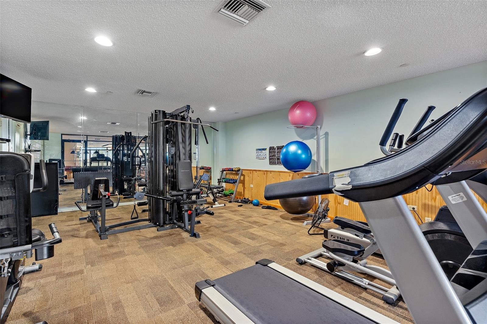 fitness center in the tower building.