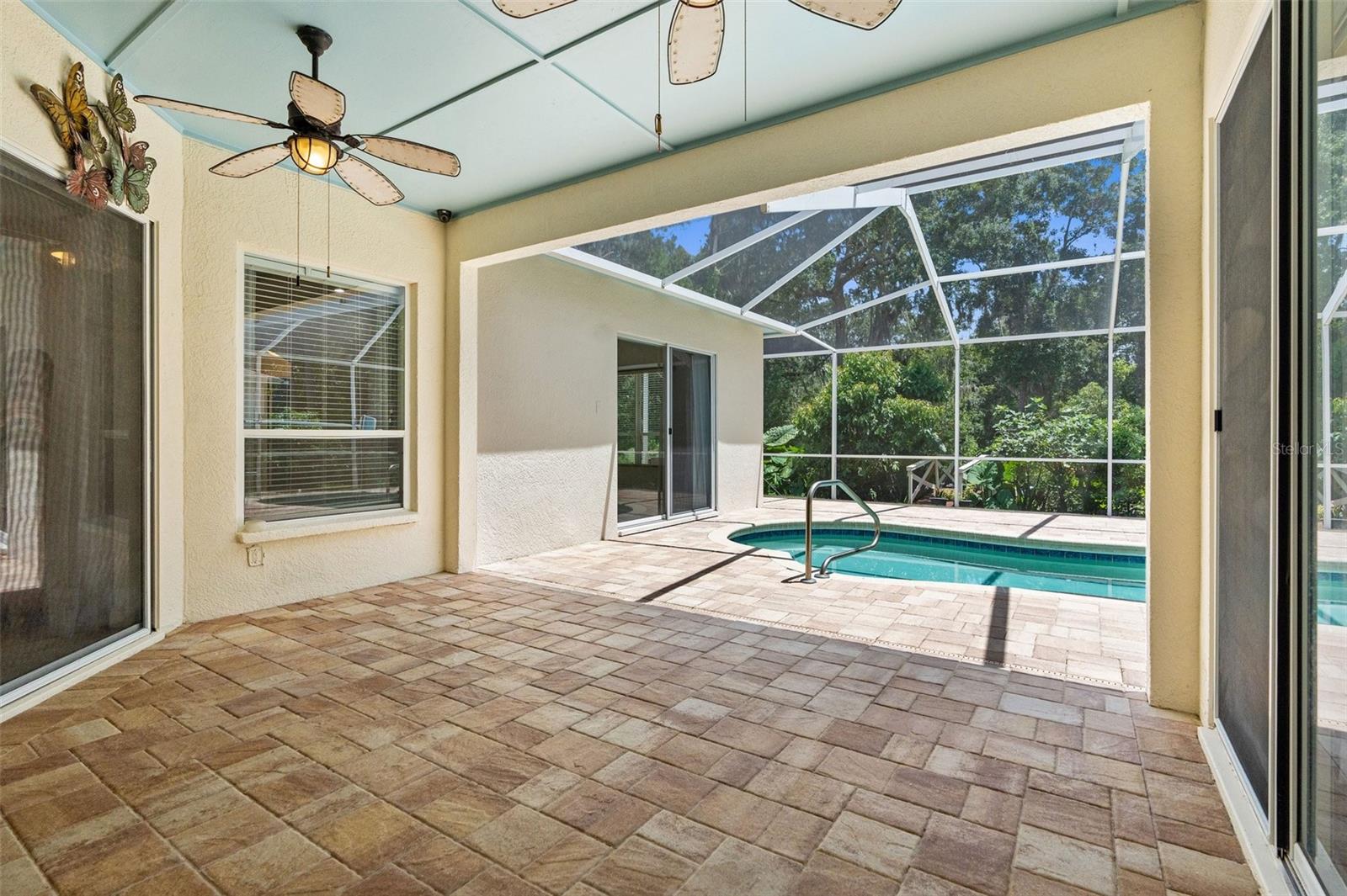 Paver Pool Covered Patio