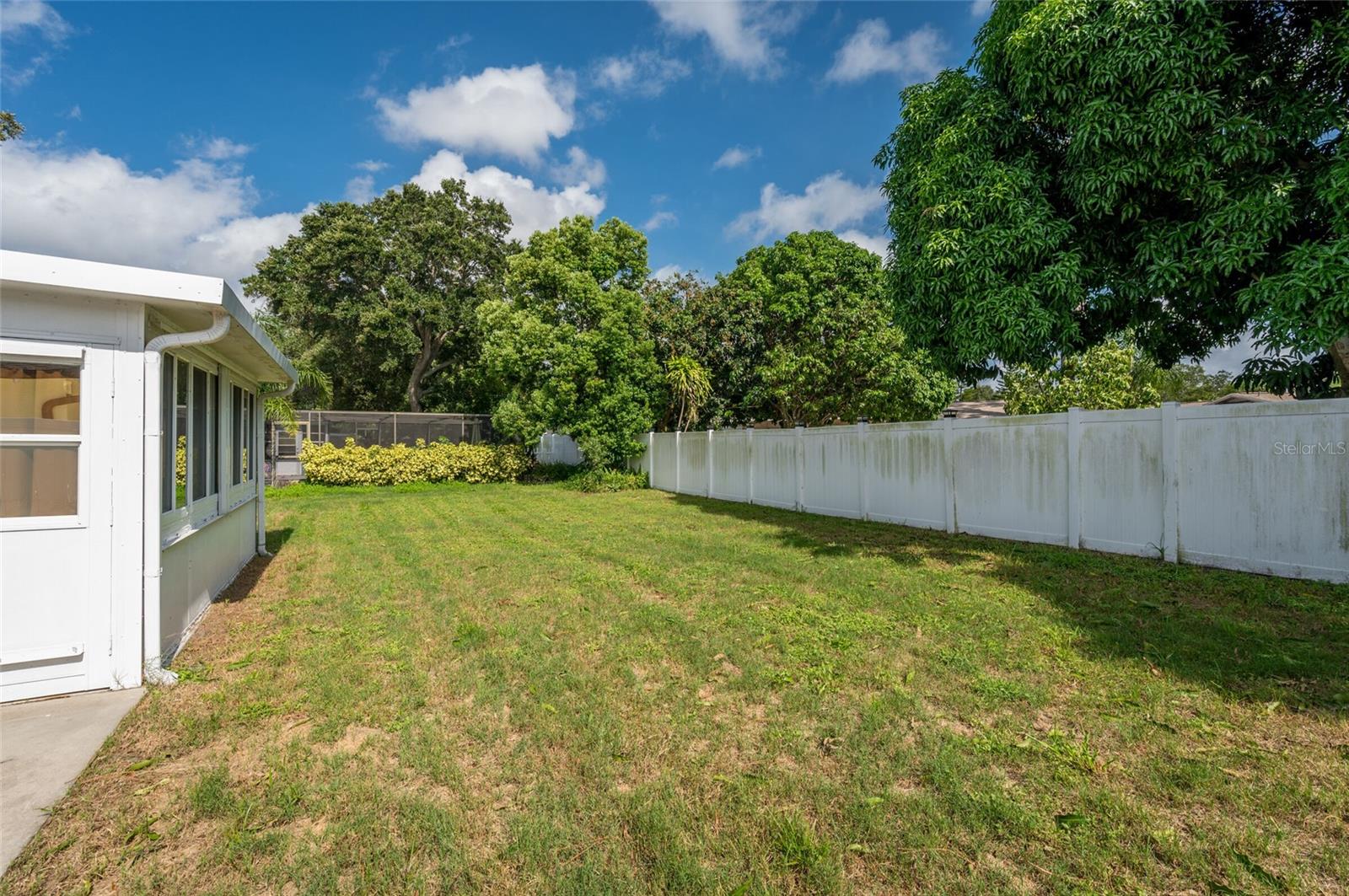 Nice sized Backyard