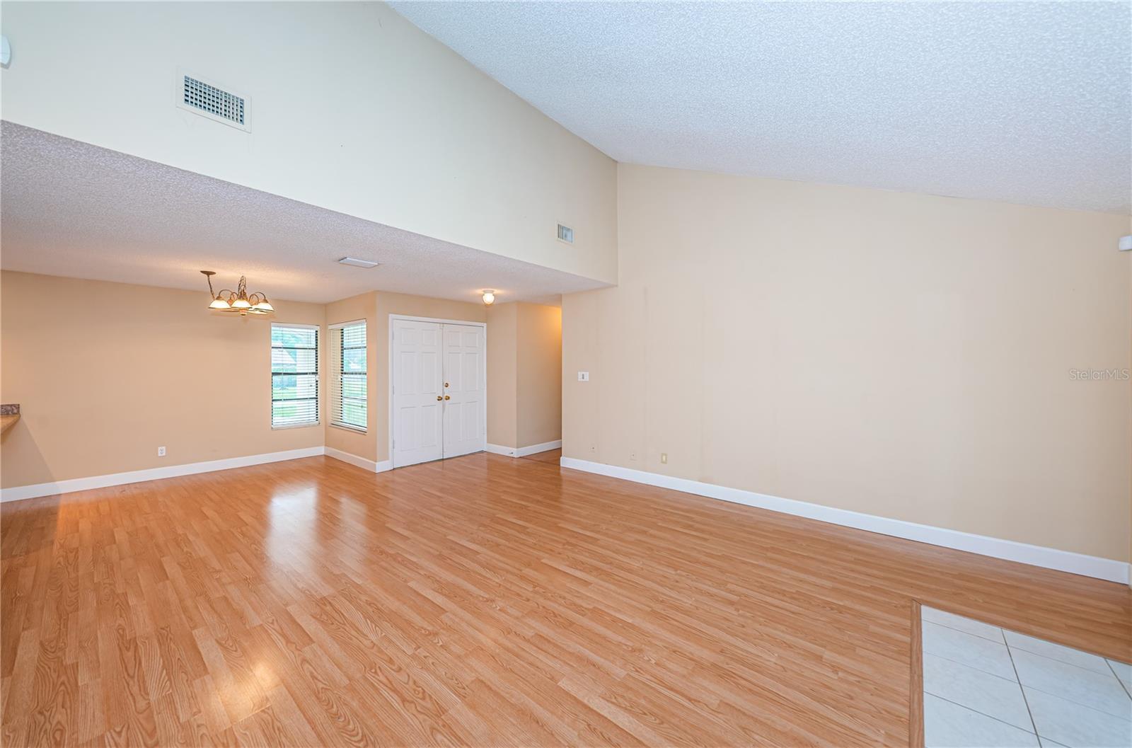 family room to front door