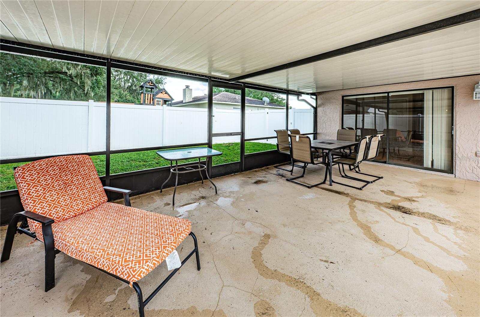 Covered lanai by private pool