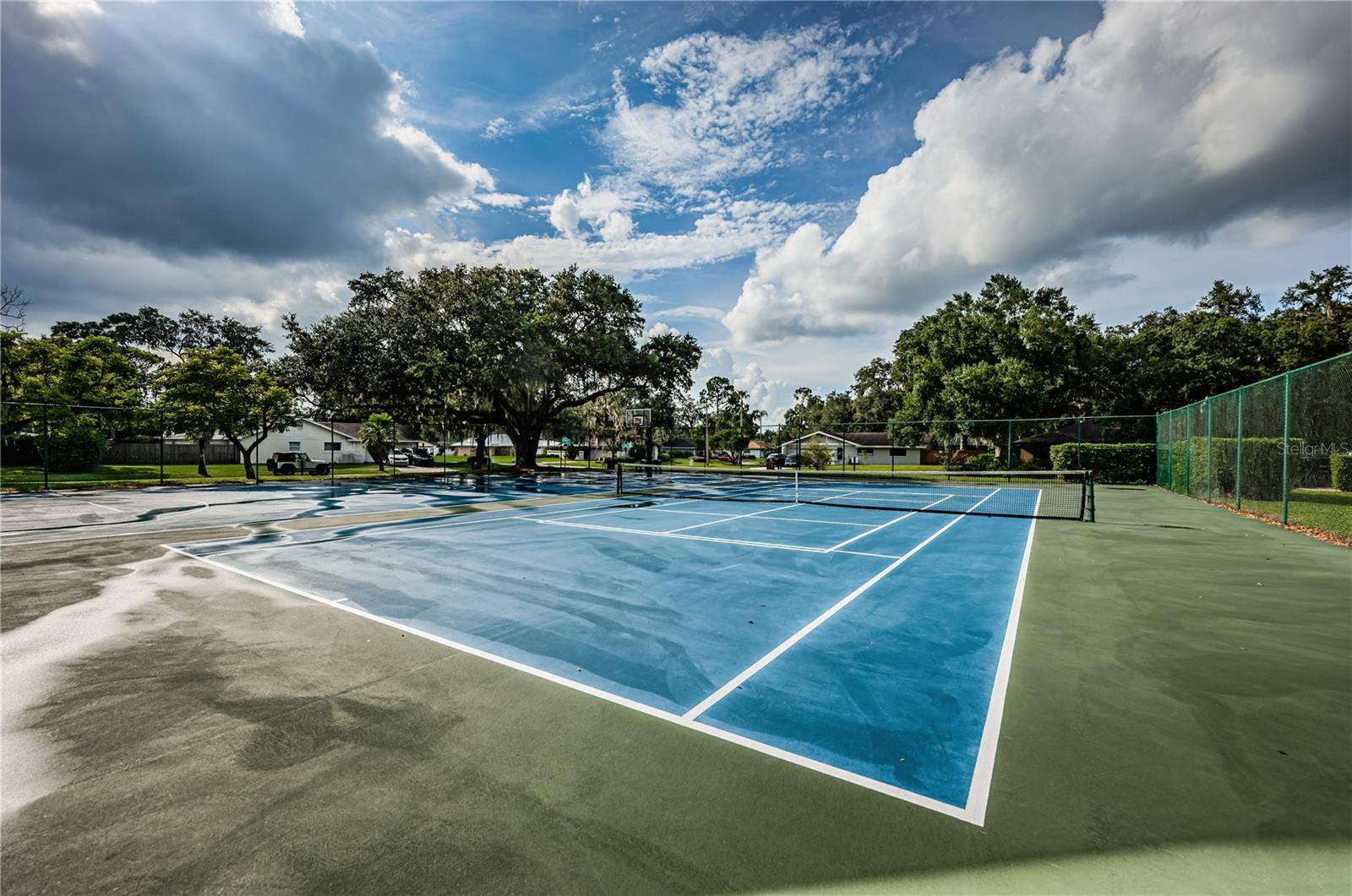 Community tennis courts