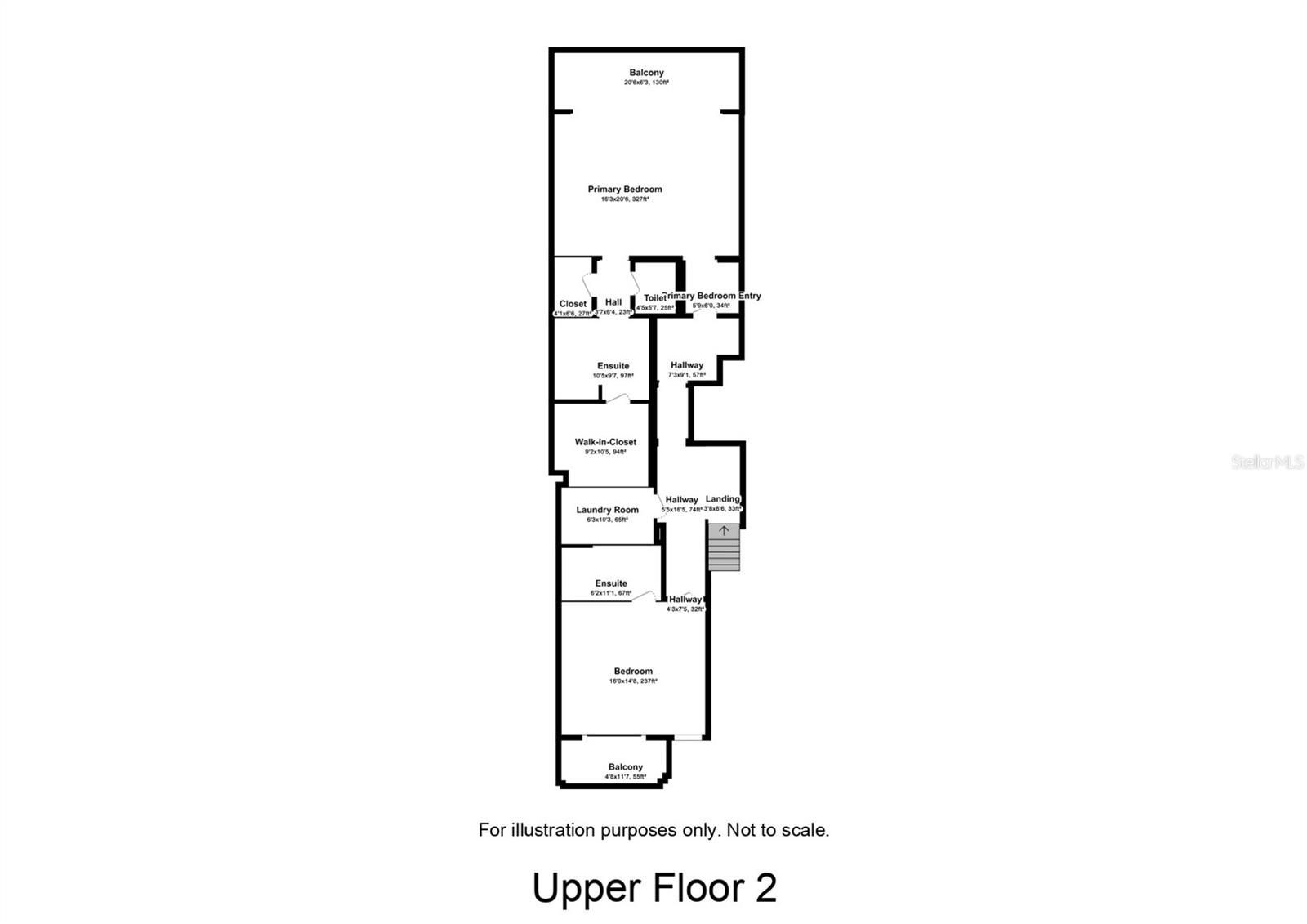 Floor 3 Attic accessible through Primary closet.