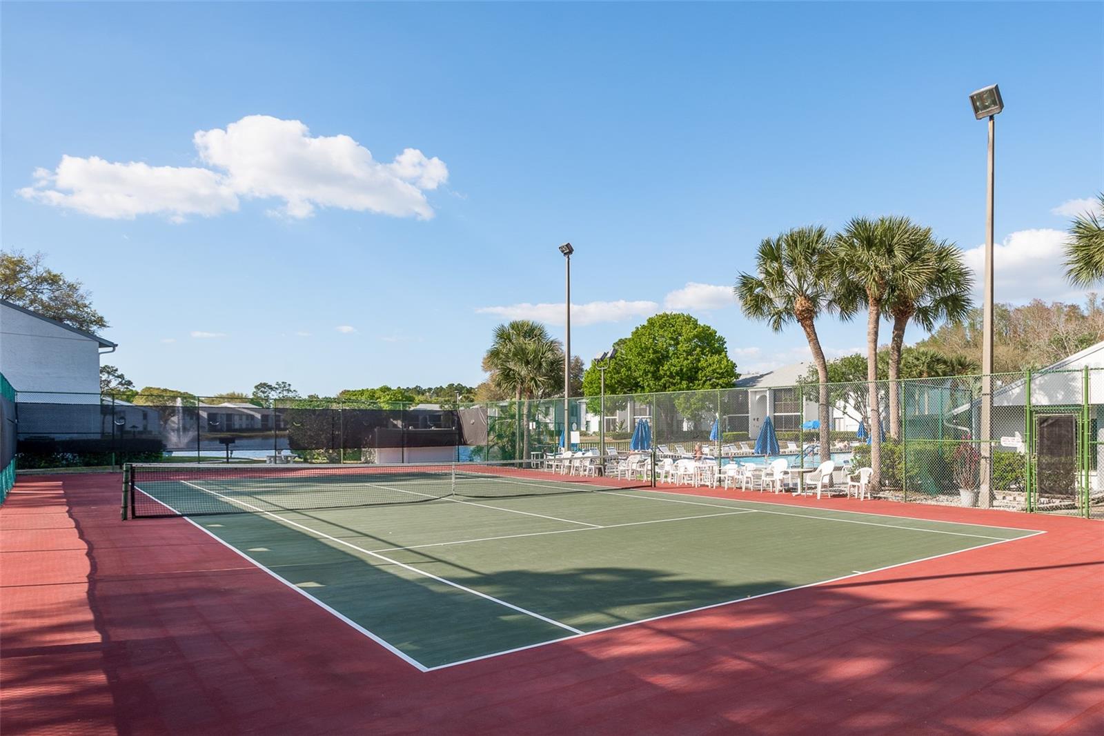 Community tennis court