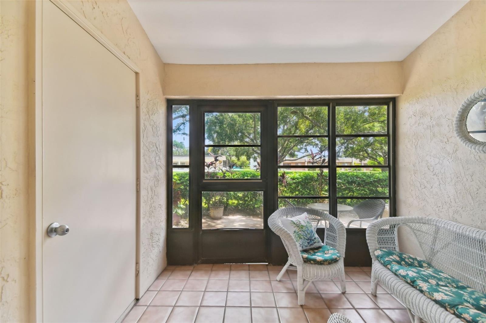 Screened Porch w/ Vinyl Windows and 7x2 Storage Closet