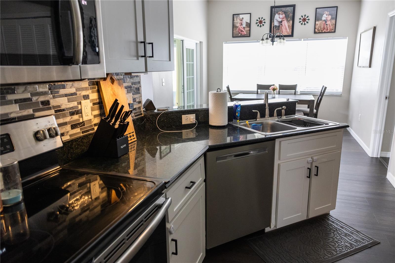 New granite top in kitchen