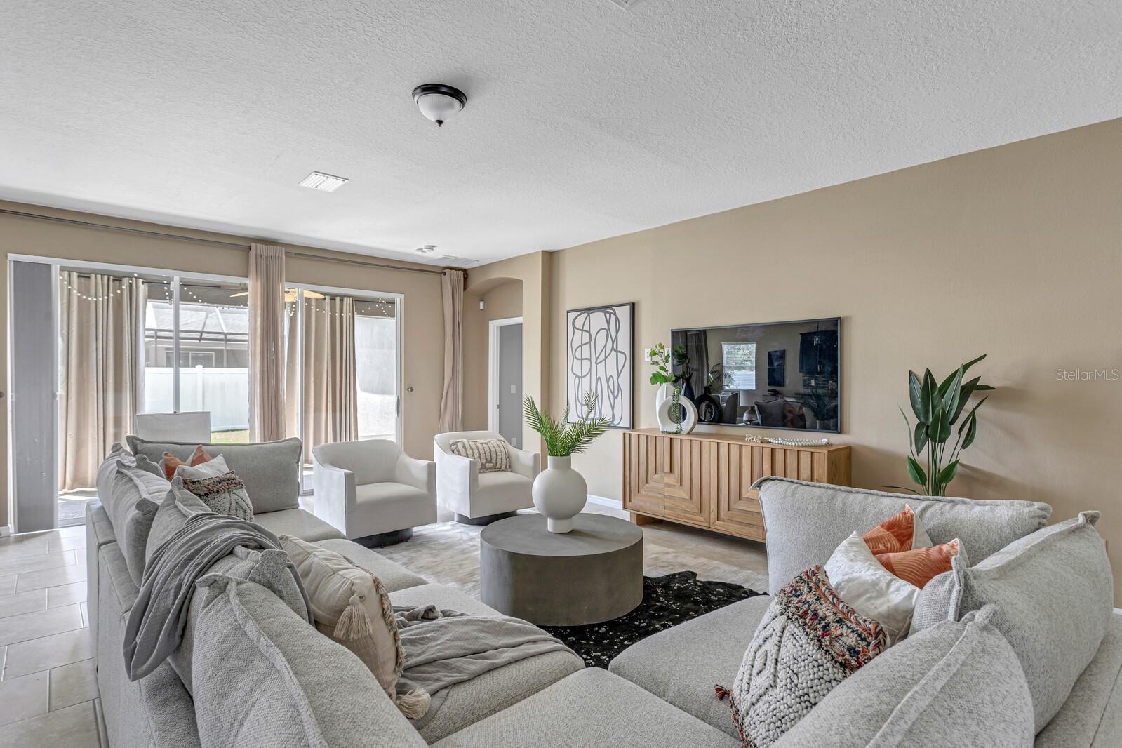 Living area and lanai