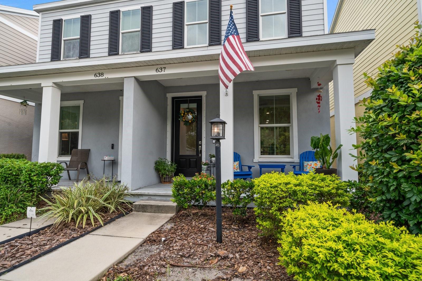 Covered front porch