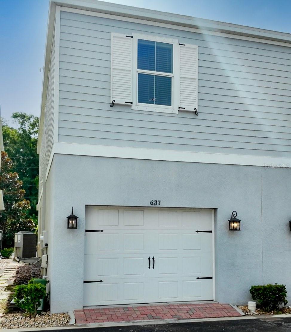 Oversized 1-car garage in back of property