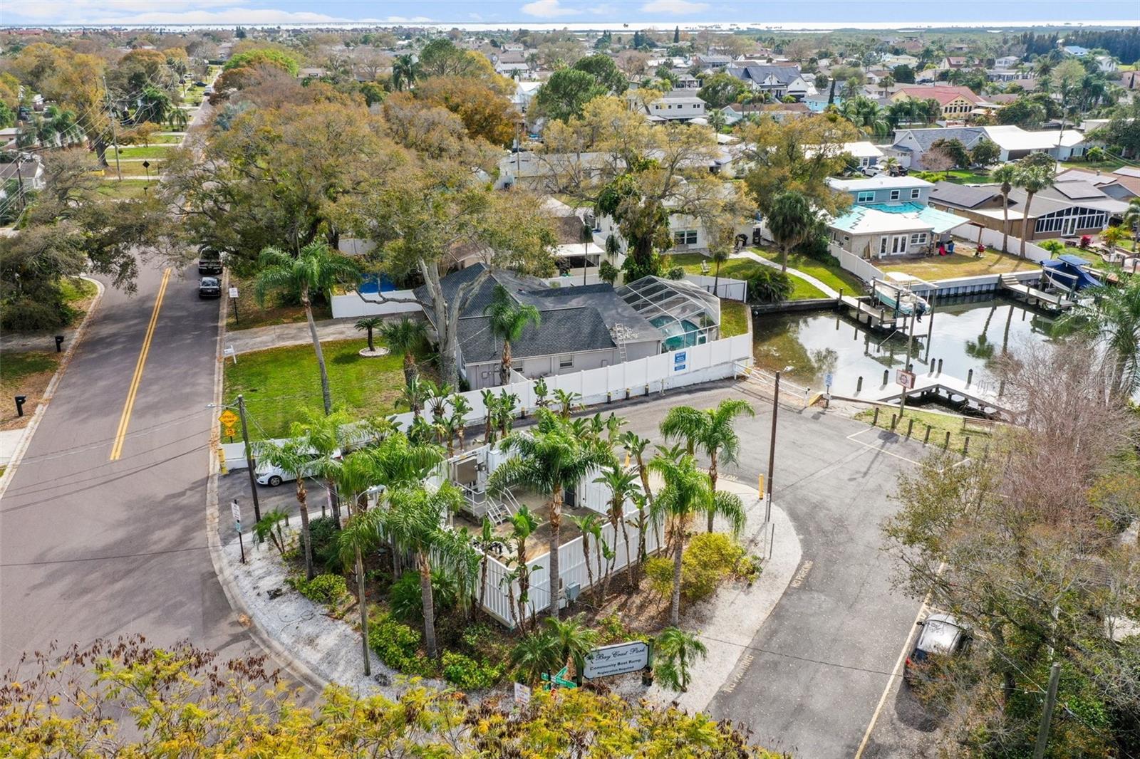 Boat ramp aerial