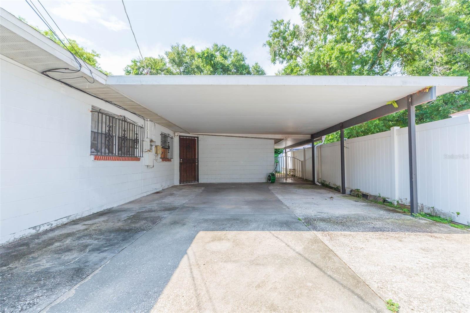 Gated carport