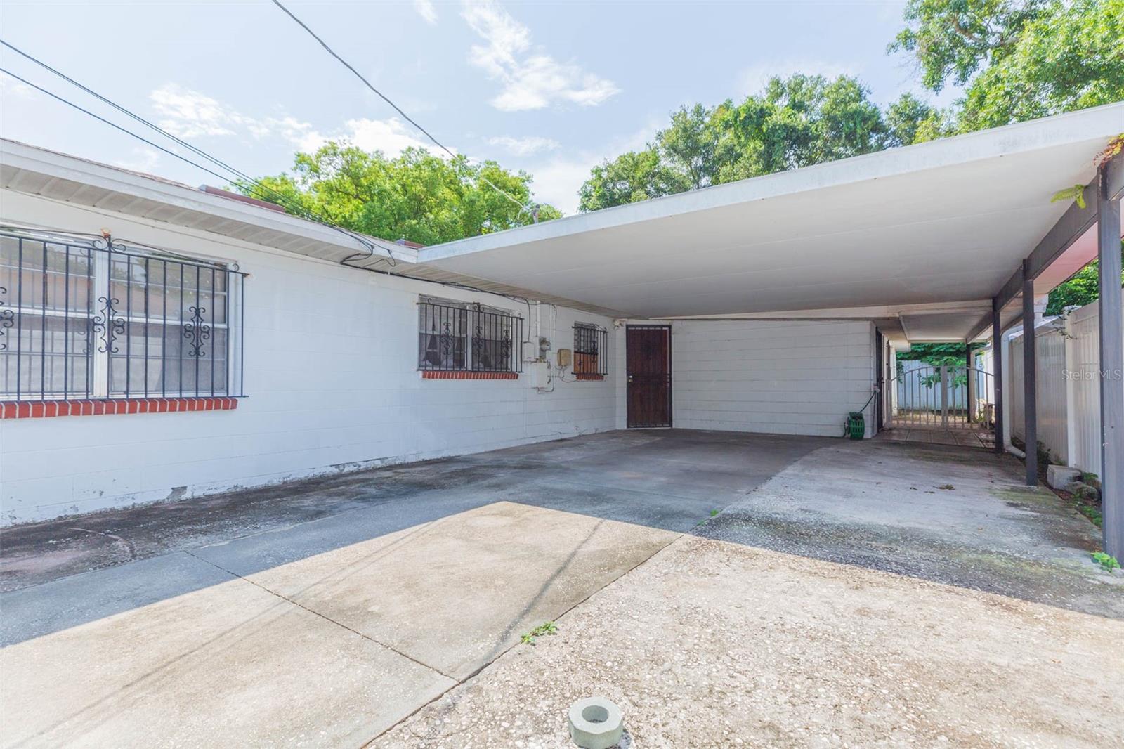 Gated carport