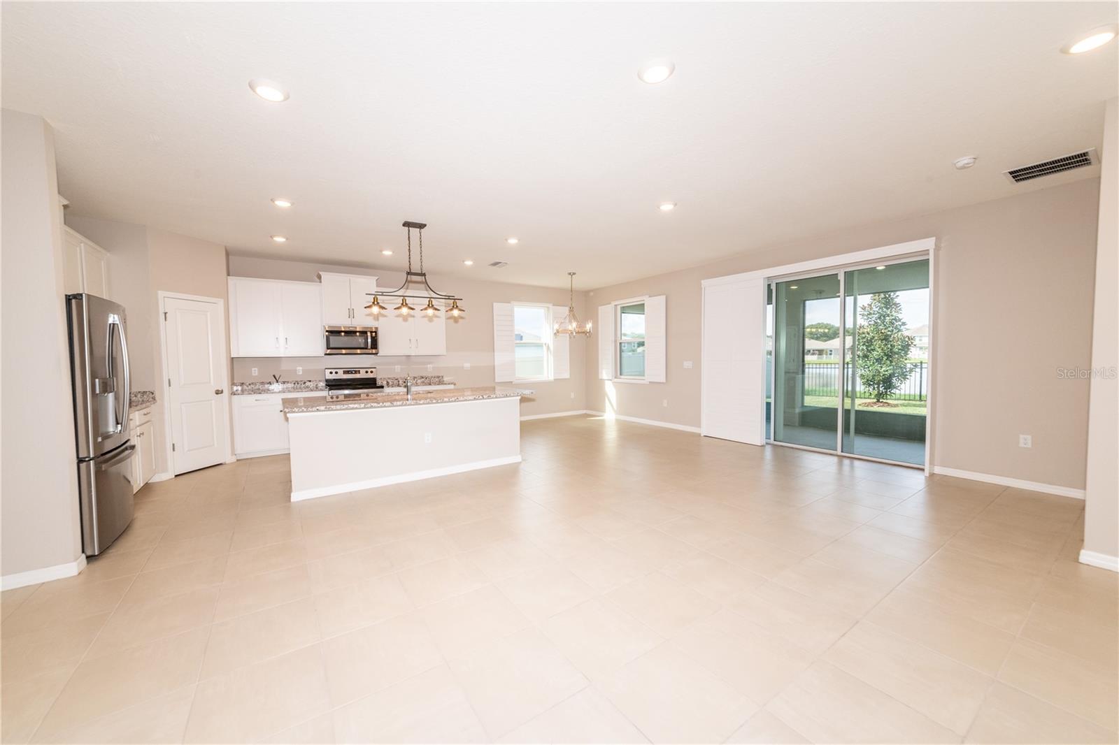 Kitchen, Dining Area and Great Room