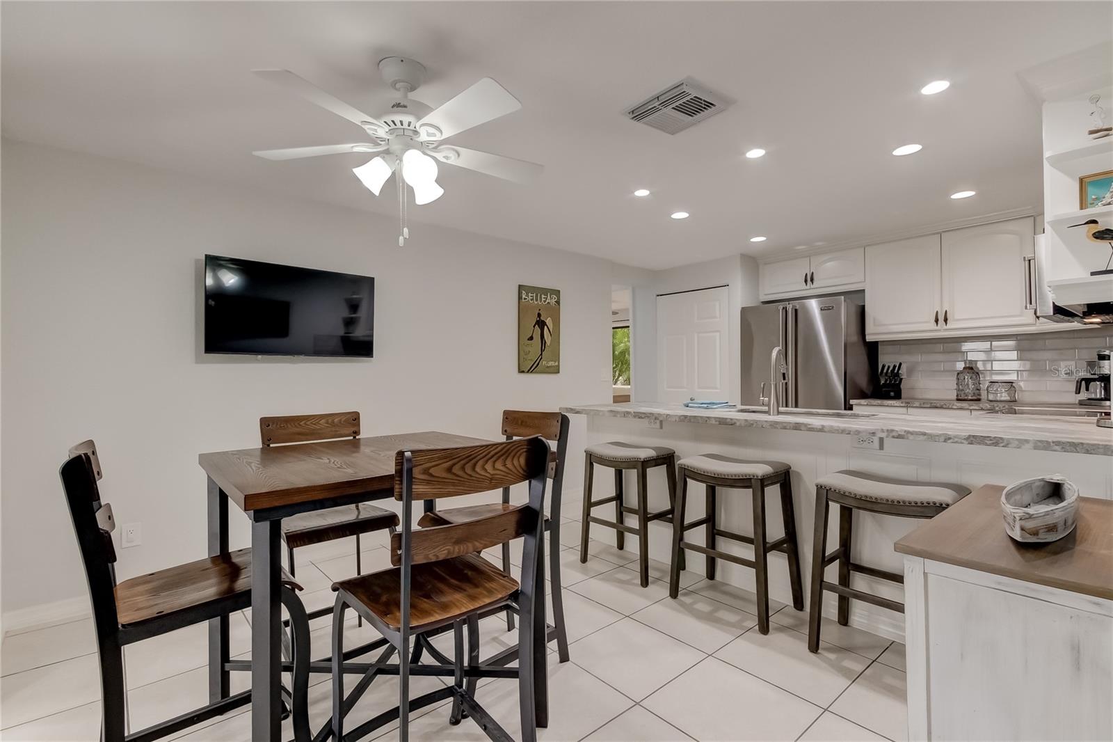 Dining/kitchen from entry Hall