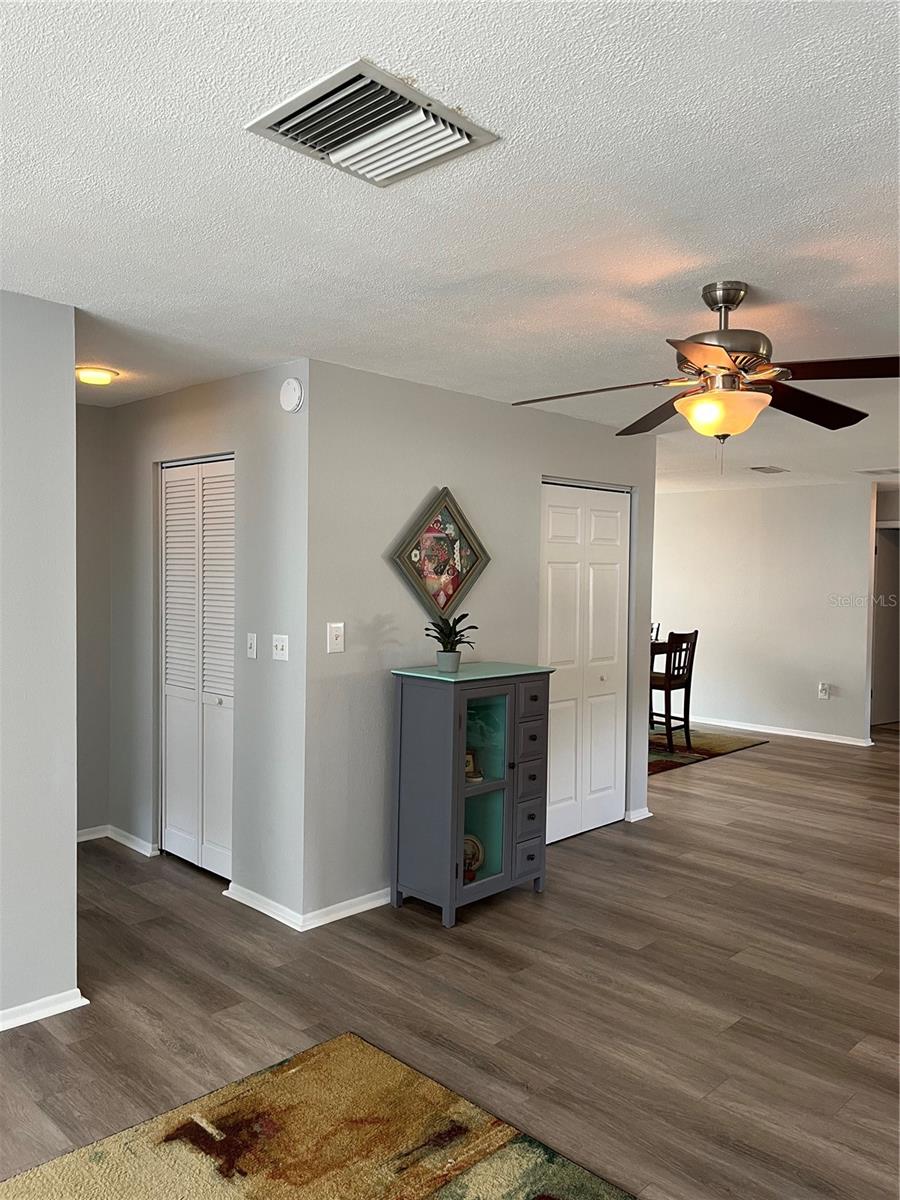 Closet off the master bedroom