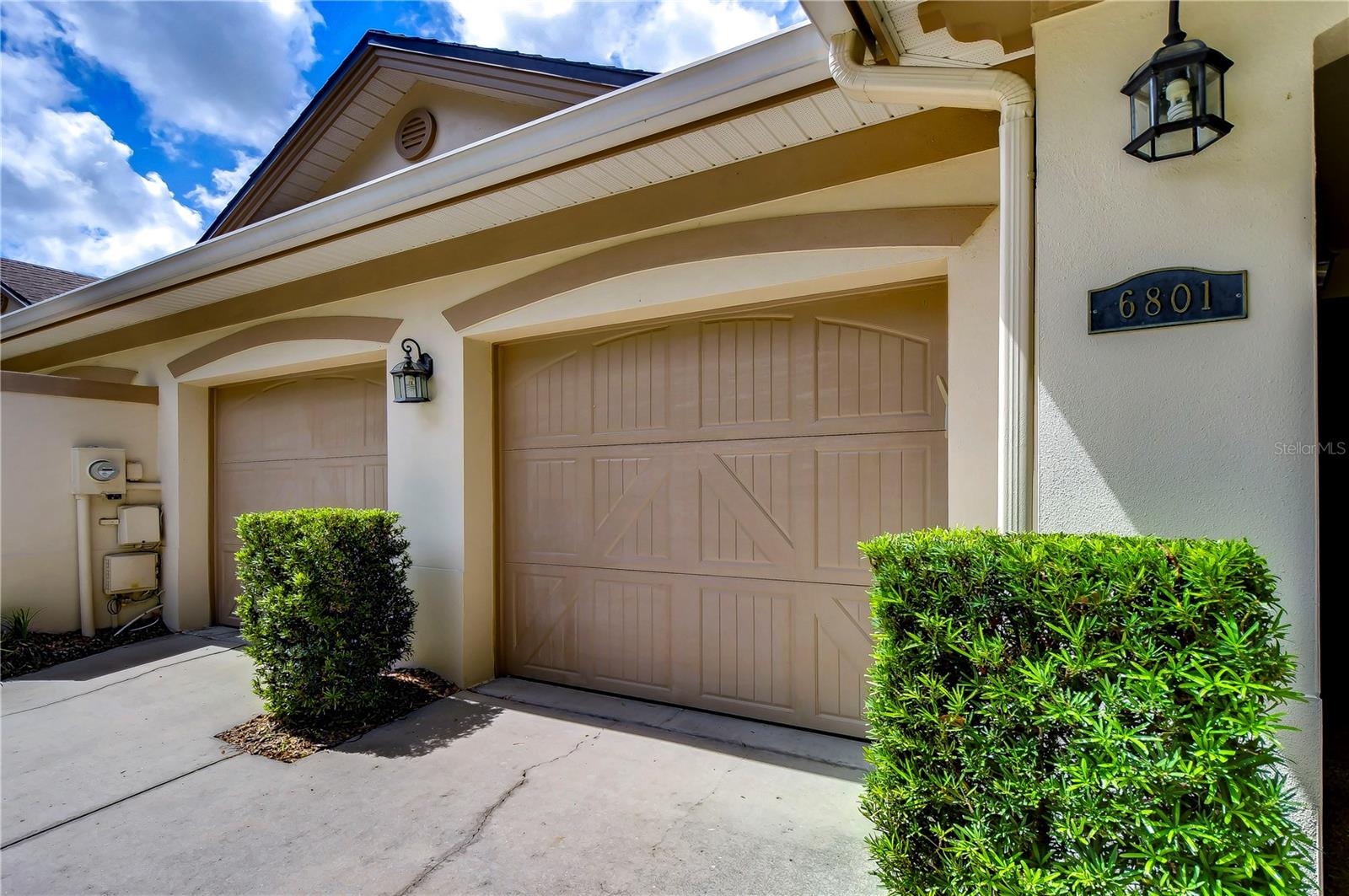 Spacious 2 car garage.