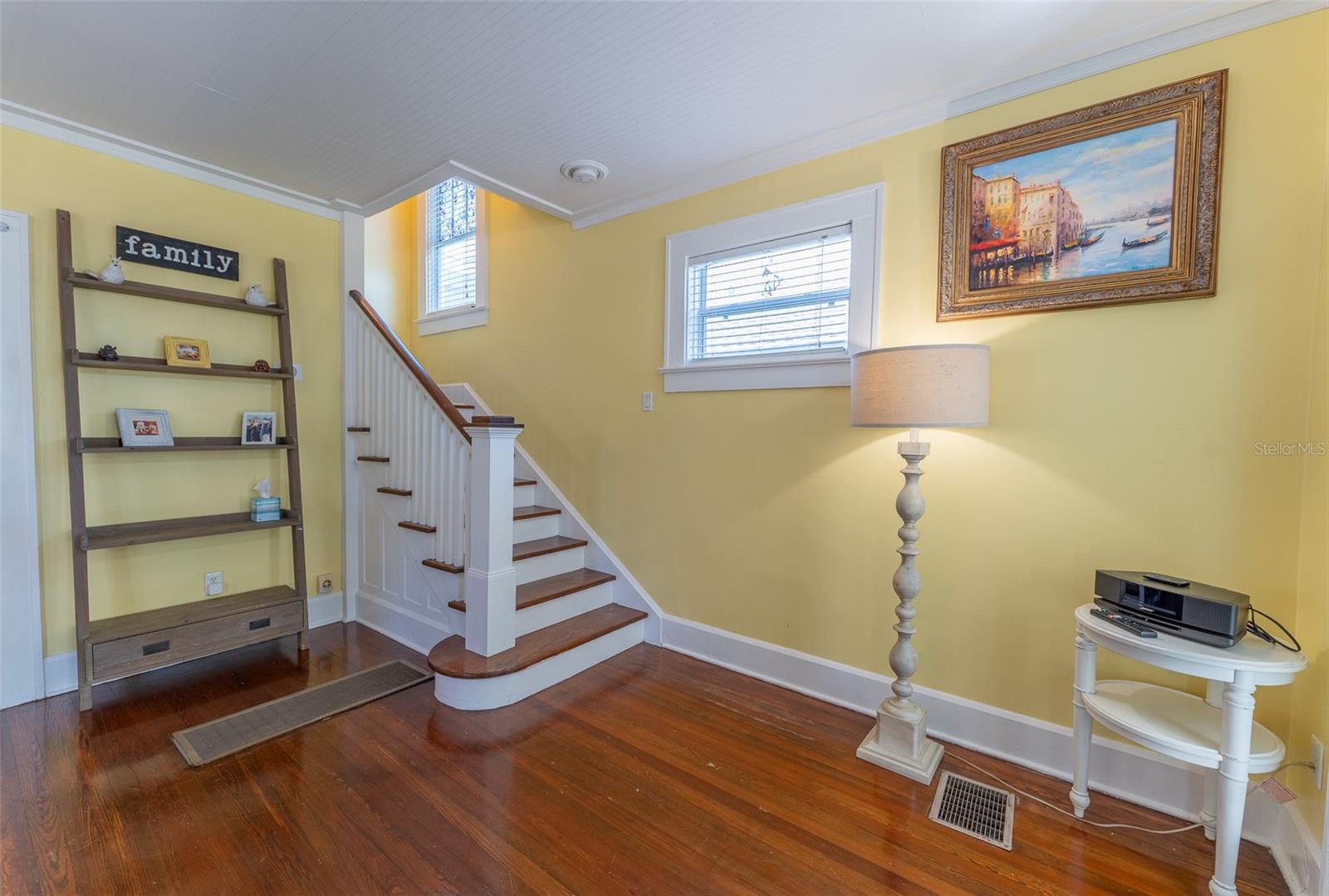 Stairs leading to the second floor.