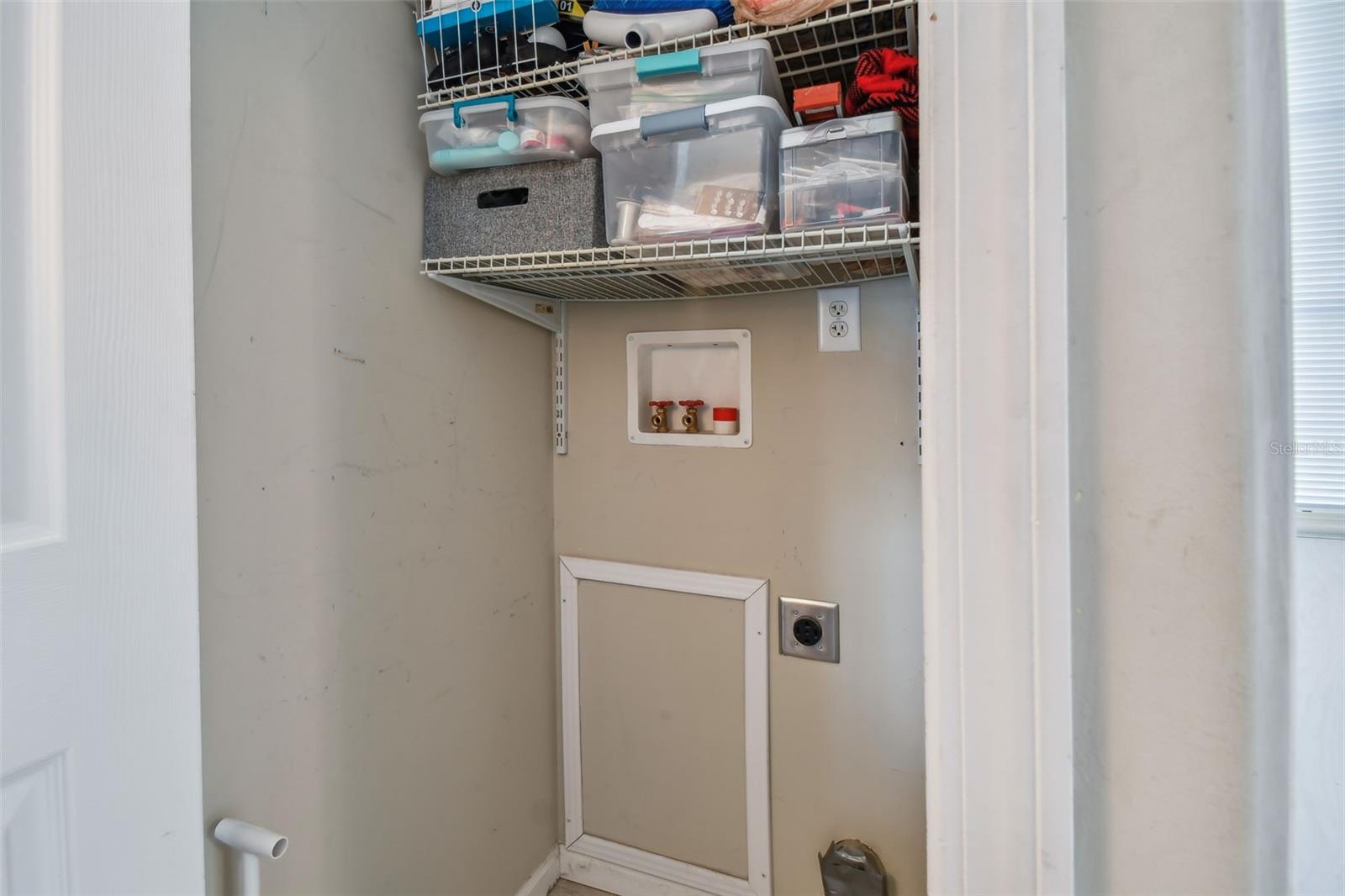 Washer/Dryer hookup in closet