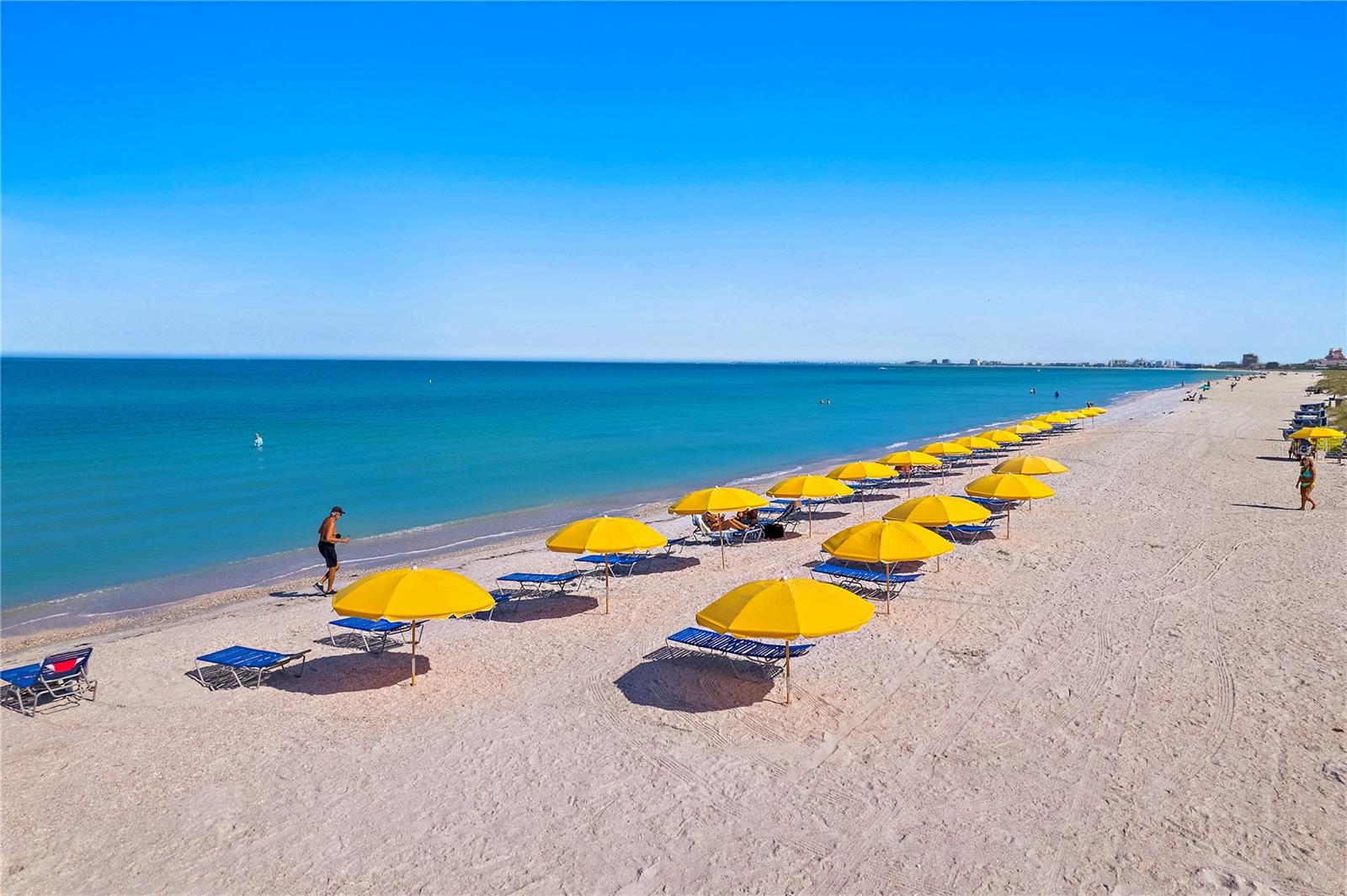 The sugar sand of St Pete Beach