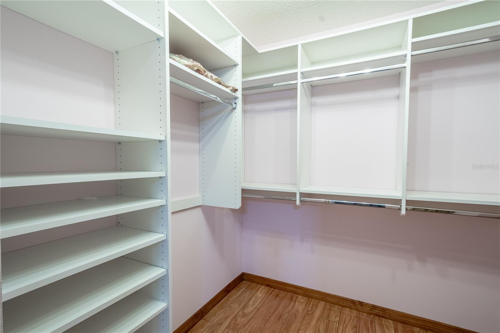 The primary bedroom features a large walk-in closet.