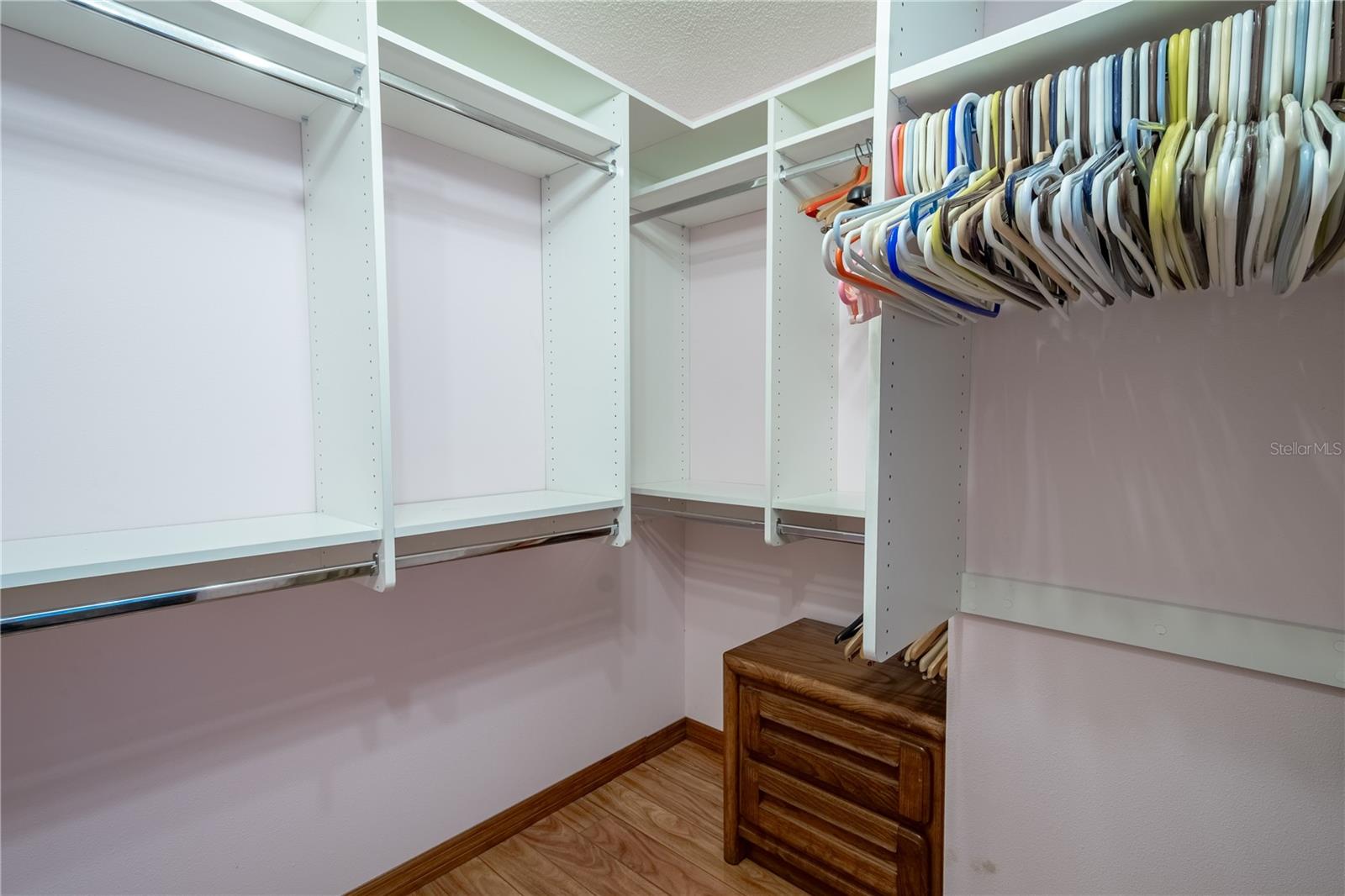 The primary bedroom features a large walk-in closet.