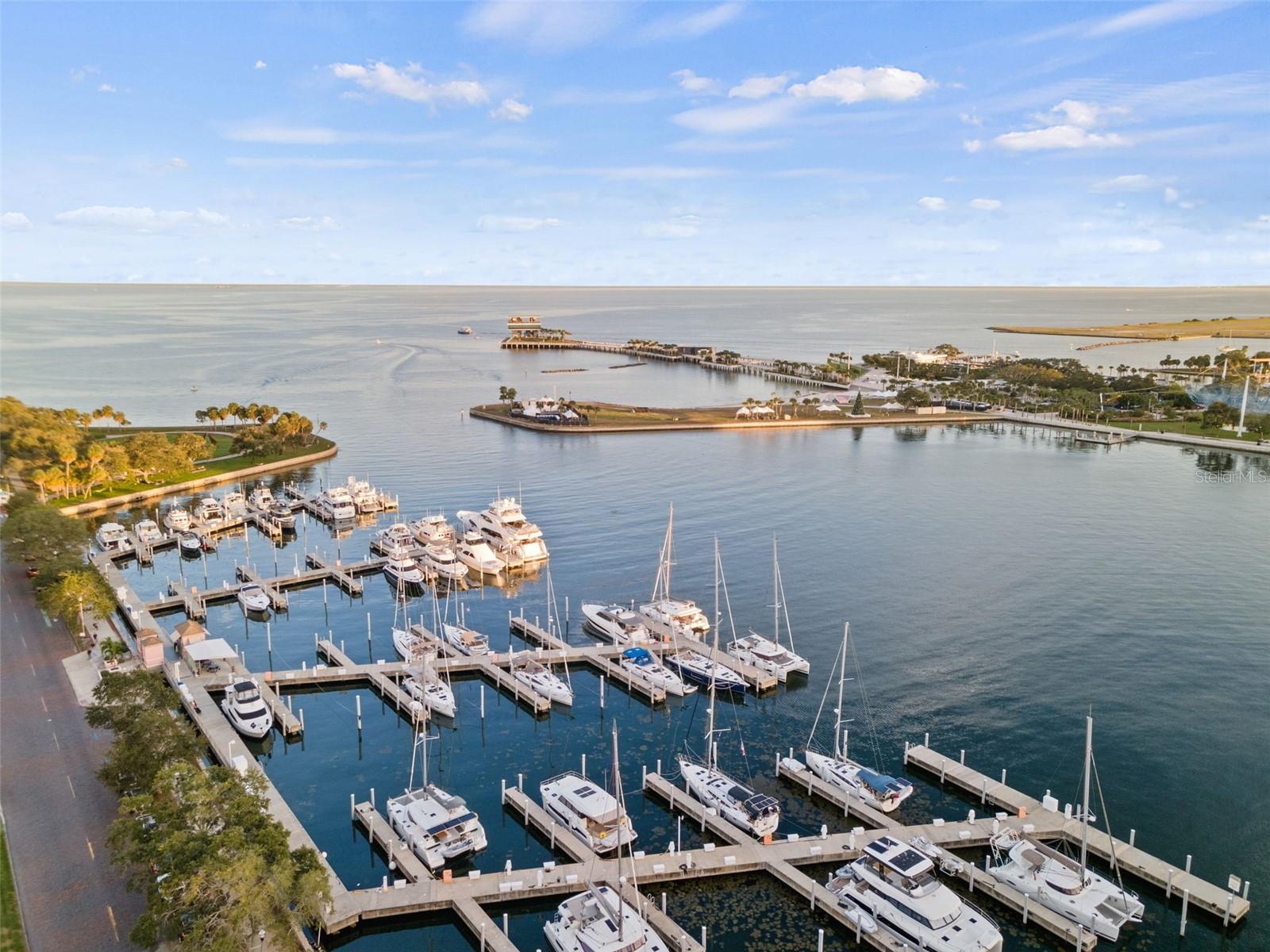 Marina across from The Vinoy hotel.