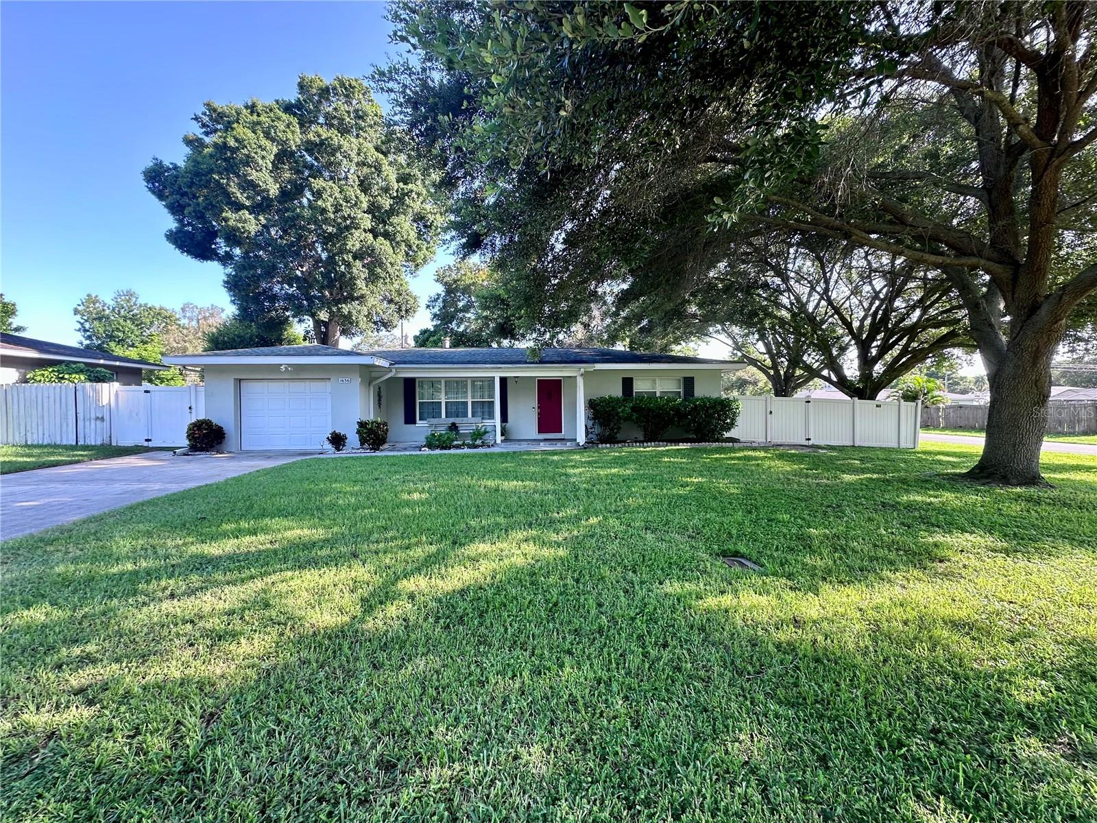 Situated on a corner lot in a quiet neighborhood of Clearwater