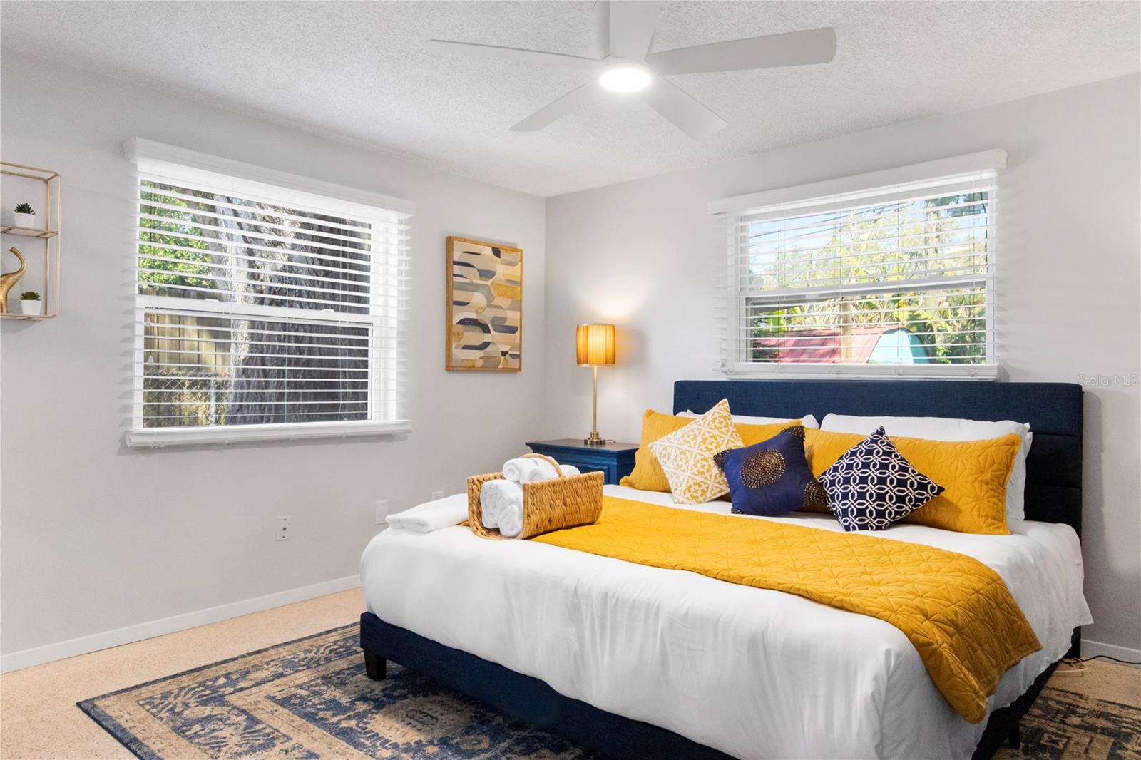 Master bedroom with King size bed