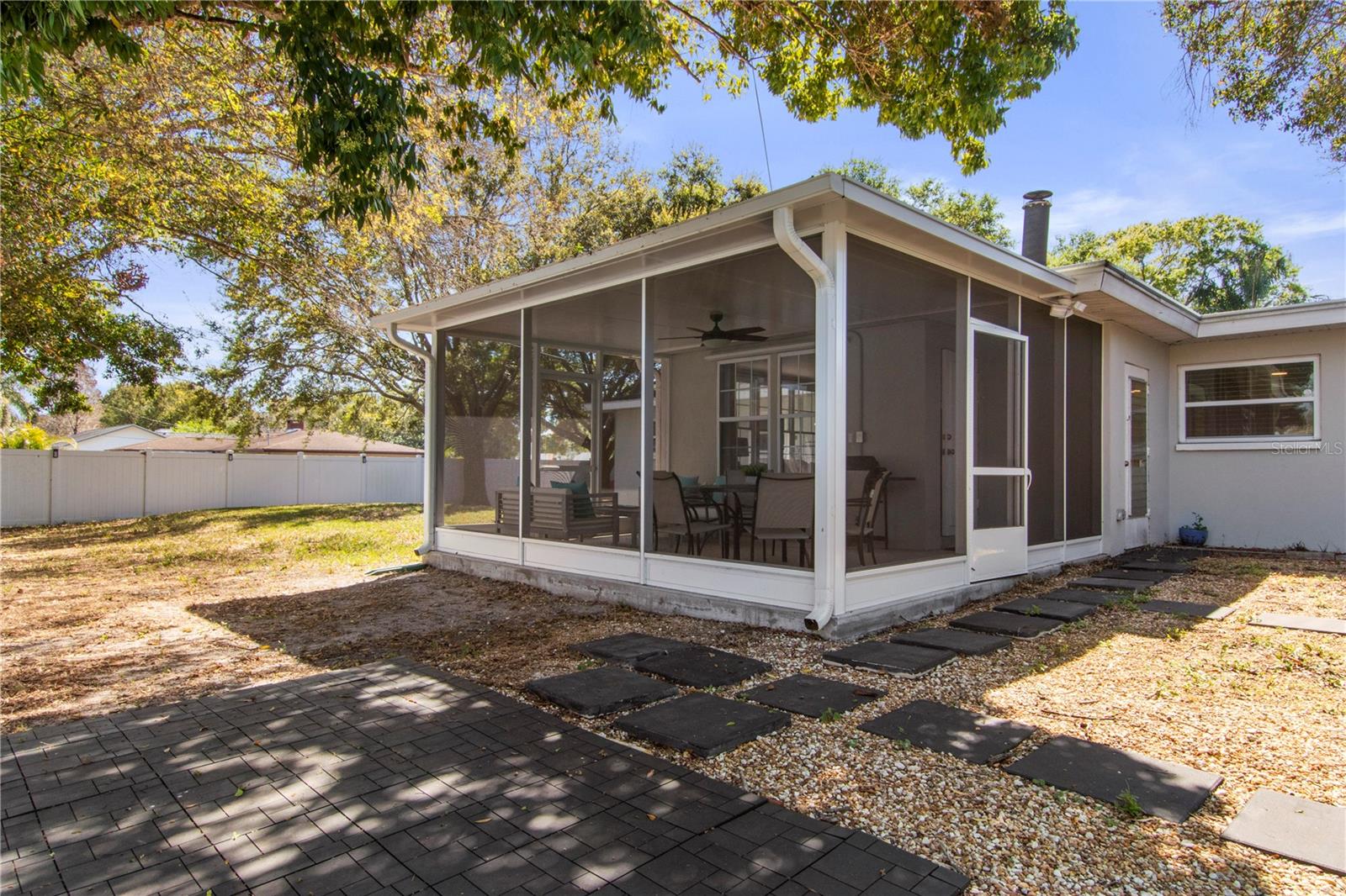 Screened patio