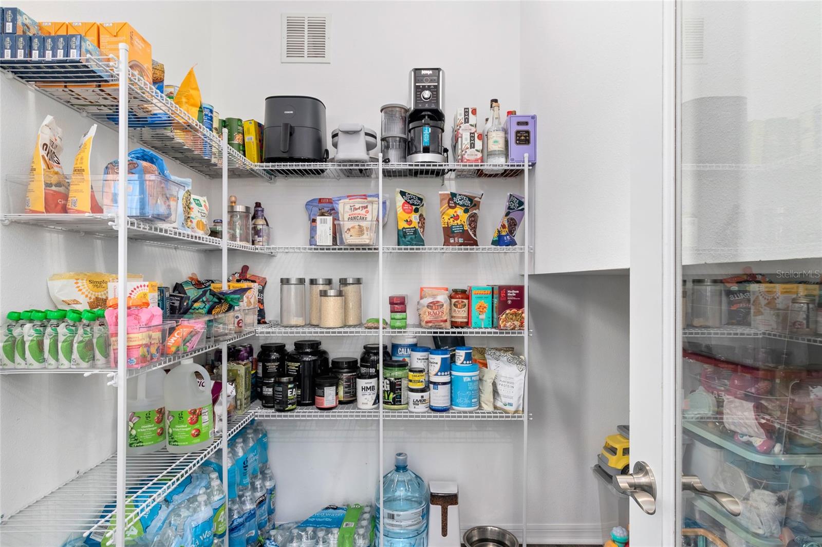 Walk in pantry with extra storage!