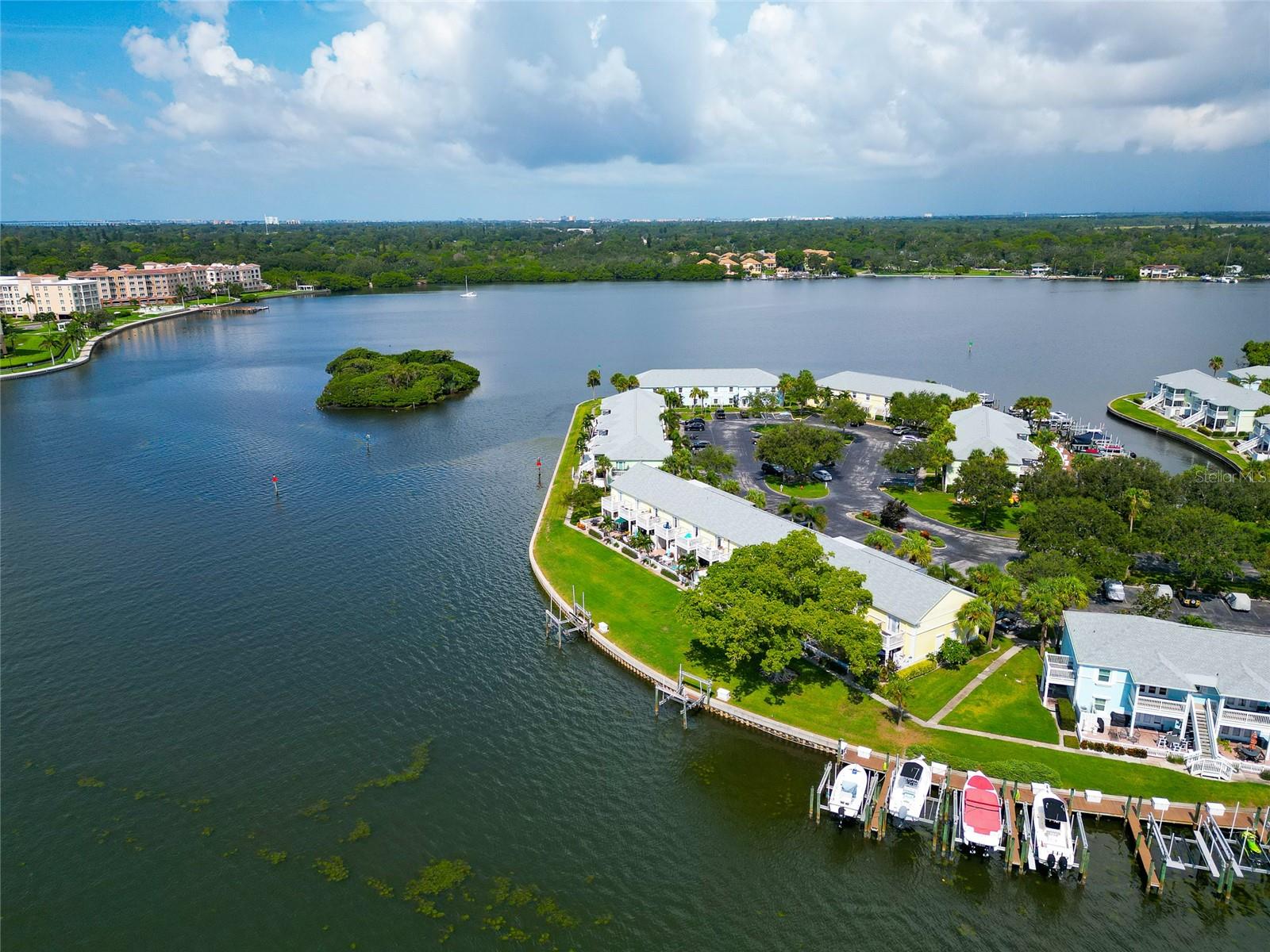 Aerial looking West