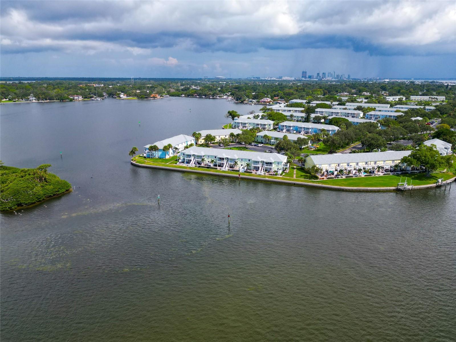 Aerial looking North