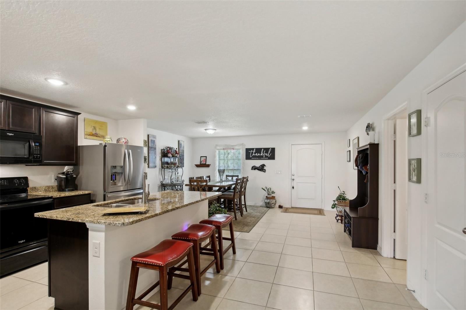 Kitchen and walkway