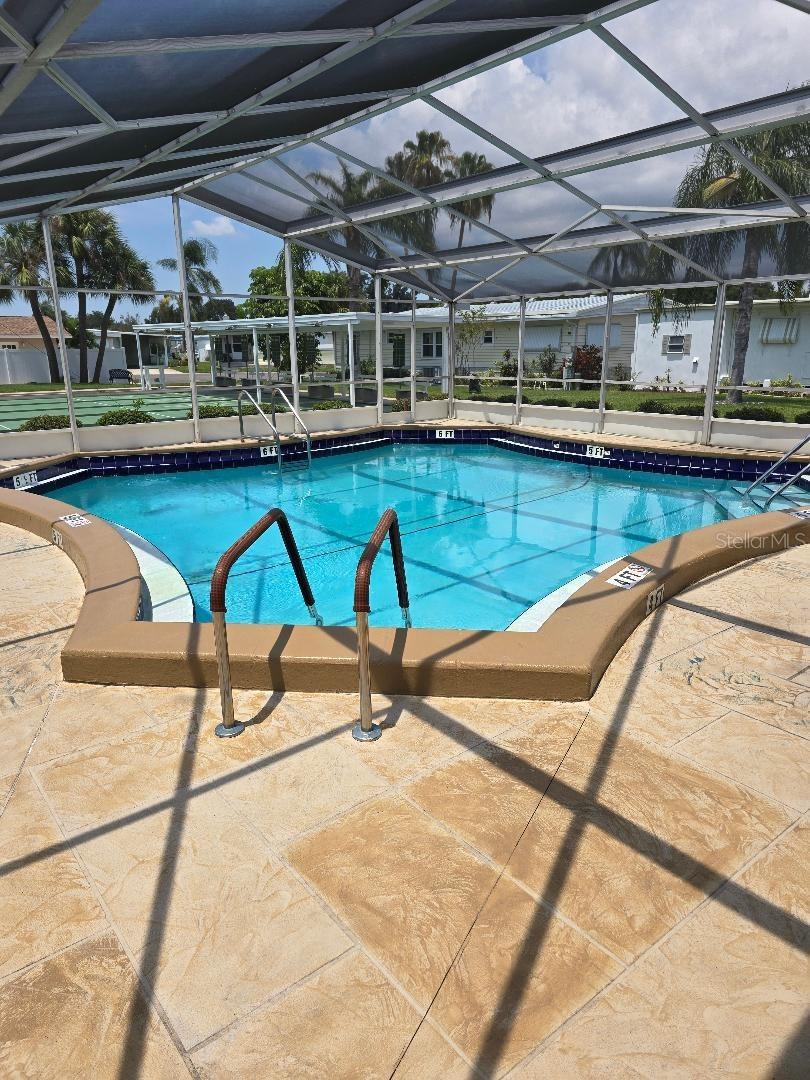 Enjoy the screened in pool!